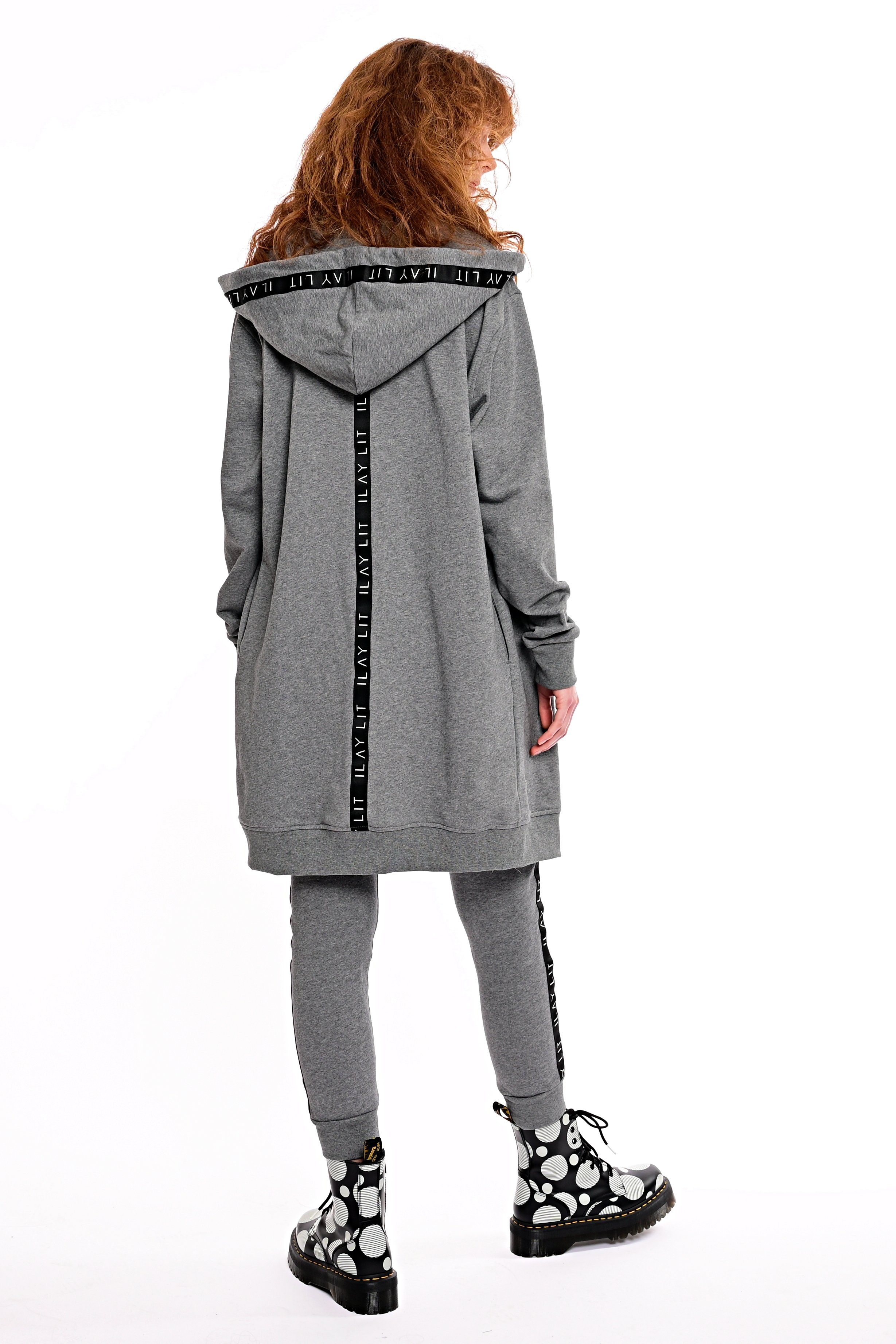 ILAY Lit Kapuzennickijacke Hoodie Midi Mantel günstig online kaufen