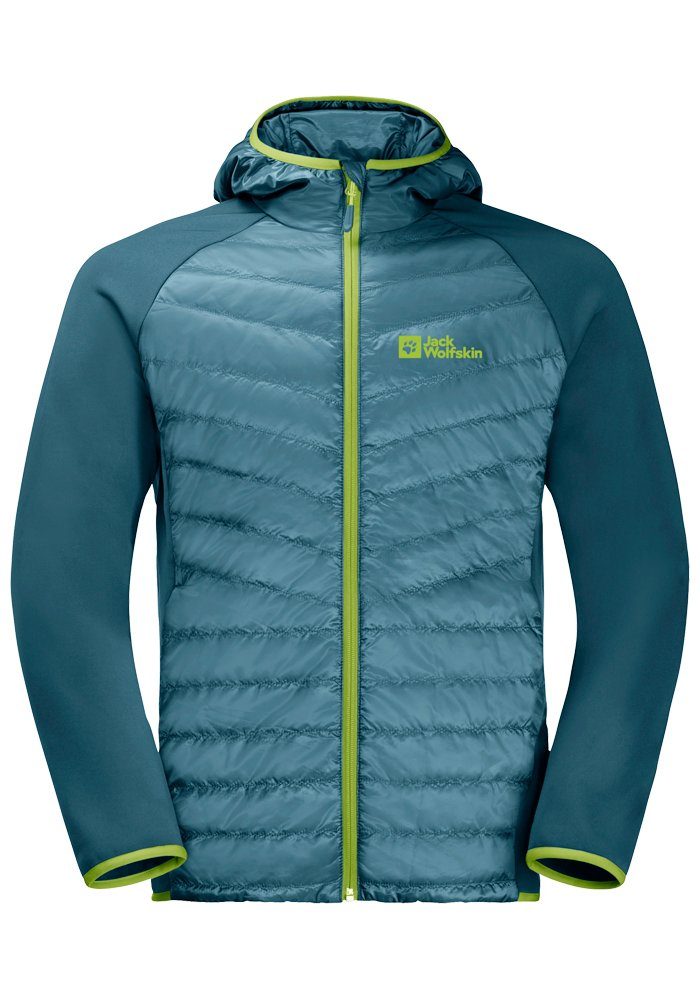 M Hybridjacke ROUTEBURN HYBRID Wolfskin Jack PRO blue-daze