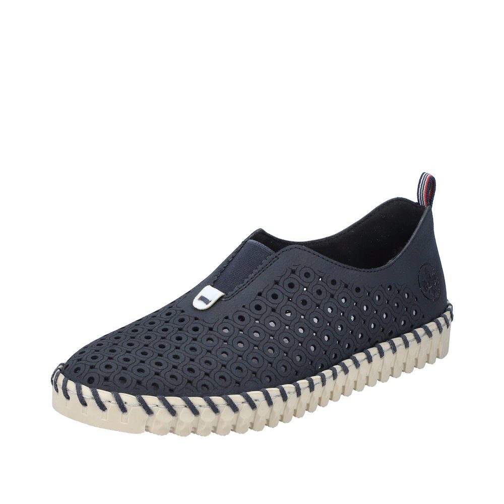 Rieker Rieker - N1963-14 - Pazifik/Weiss Slipper