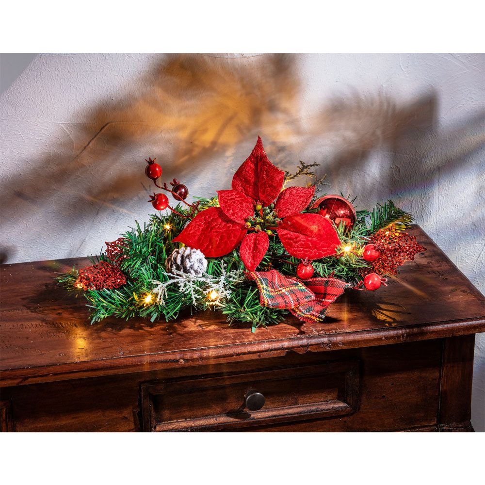 Gartenfigur LED Christstern Gesteck Maße: B 45 cm, (1 St) günstig online kaufen