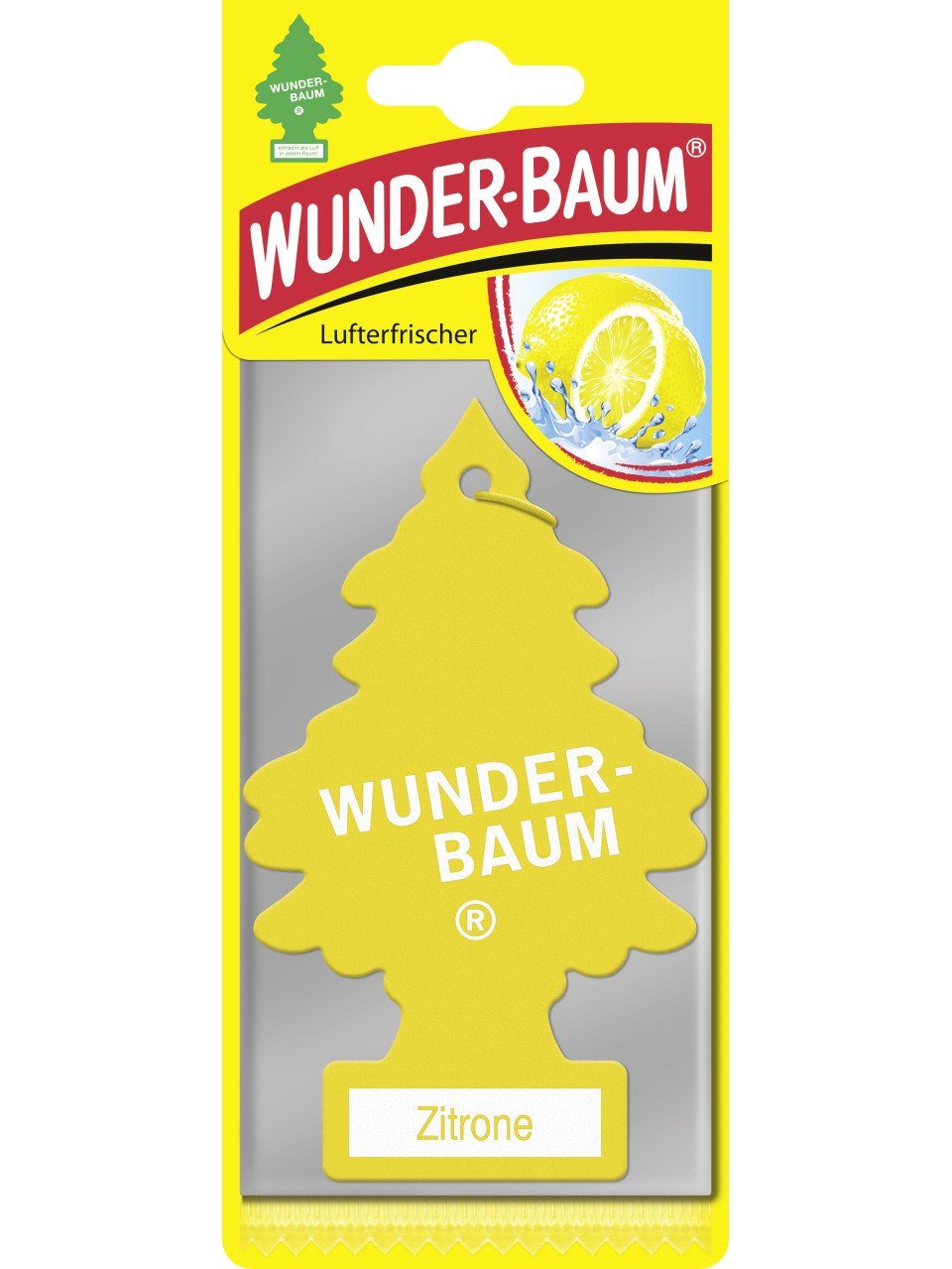 Raumduft Wunderbaum Papierlufterfrischer Zitrone