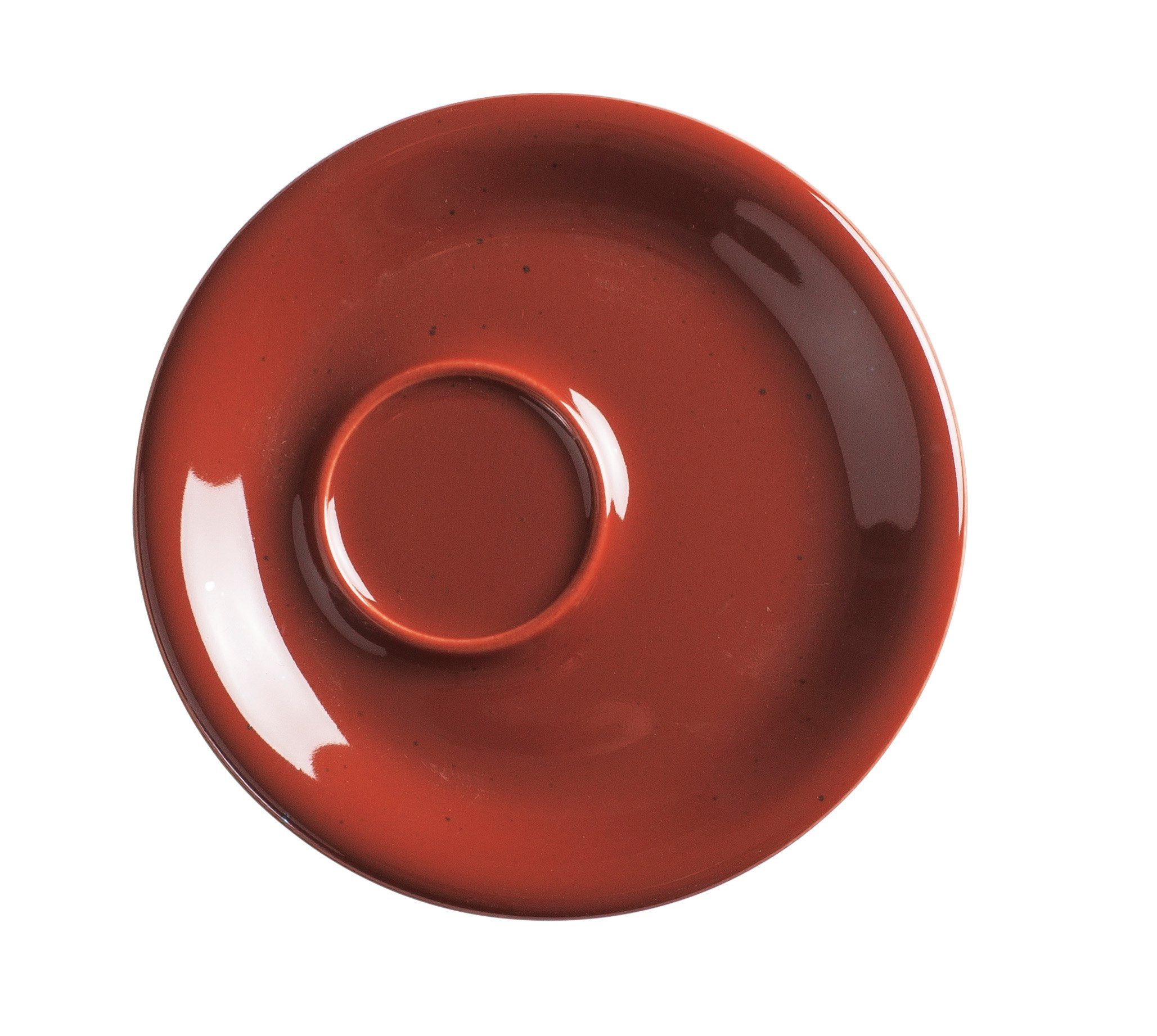 Kahla Untertasse Homestyle 16 cm, Handglasiert, Made in Germany siena red