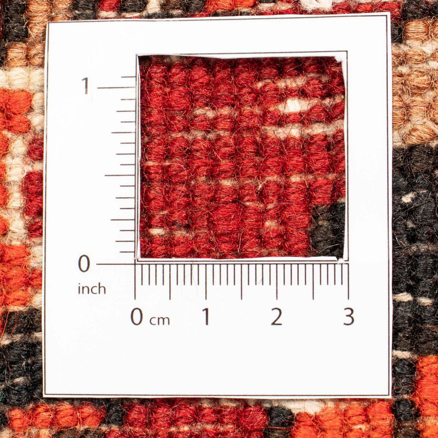 Höhe: Bachtiar scuro Wollteppich Unikat mit morgenland, Rosso Zertifikat 10 rechteckig, 202 295 cm, x mm, Medaillon