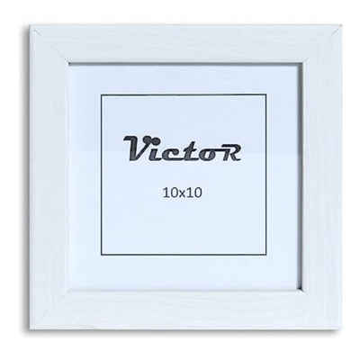 Victor (Zenith) Bilderrahmen Klee, Bilderrahmen Weiß 10x10 cm, Bilderrahmen Modern