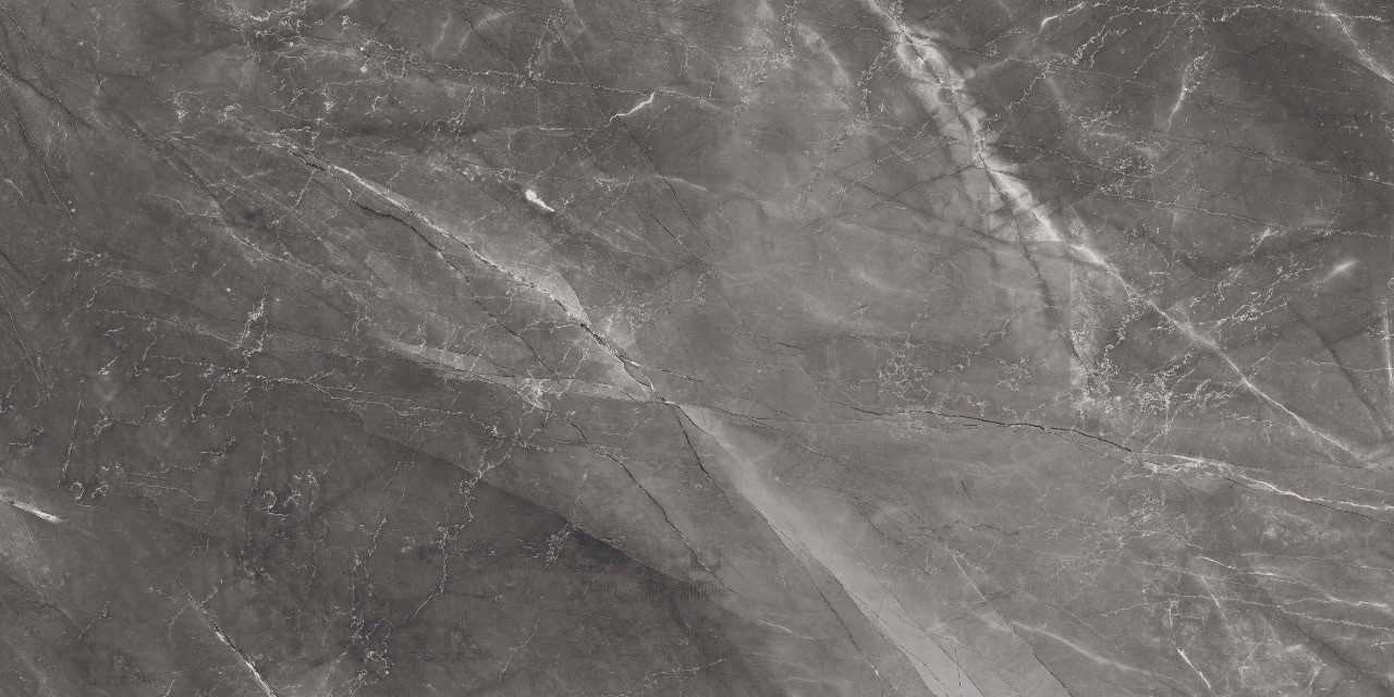 Wandfliese 1 Paket (1,44 m) Плитка VENEZIA NERO (60 × 120 cm), poliert, grau, Küche Wand Bad Flur Wandfliese Duschwand Steinoptik