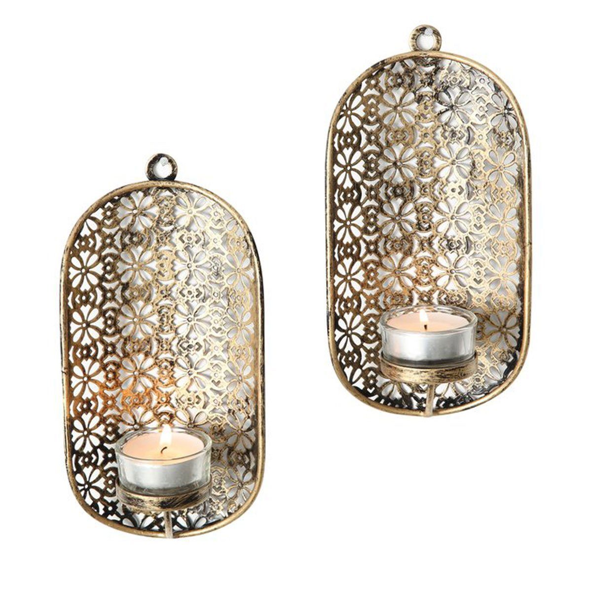 BOLTZE Kerzenhalter 2 Stück, Teelicht Halter Kerzenhalter, Wandkerzenhalter