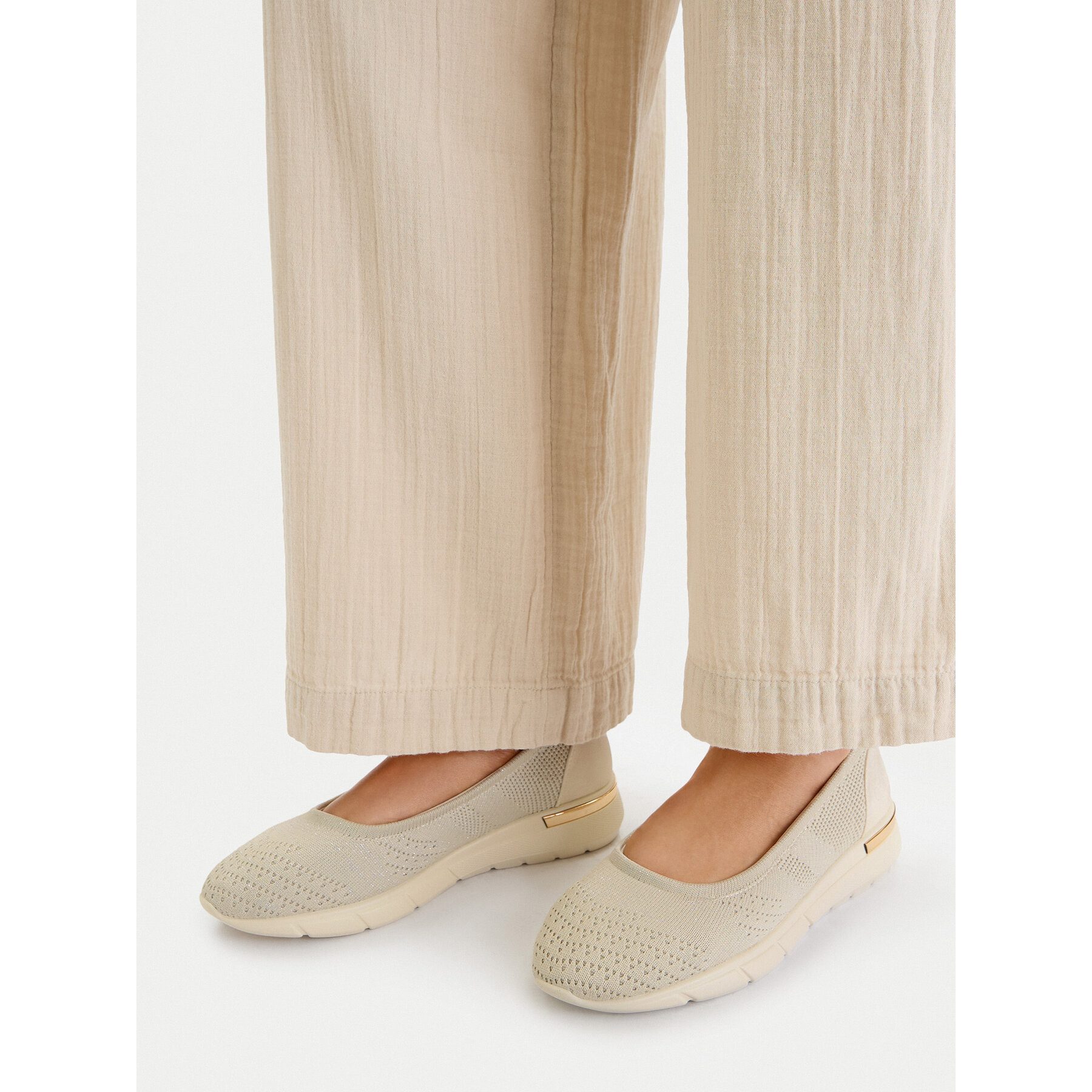 Go Soft Go Soft Damen Ballerinen Beige Ballerina