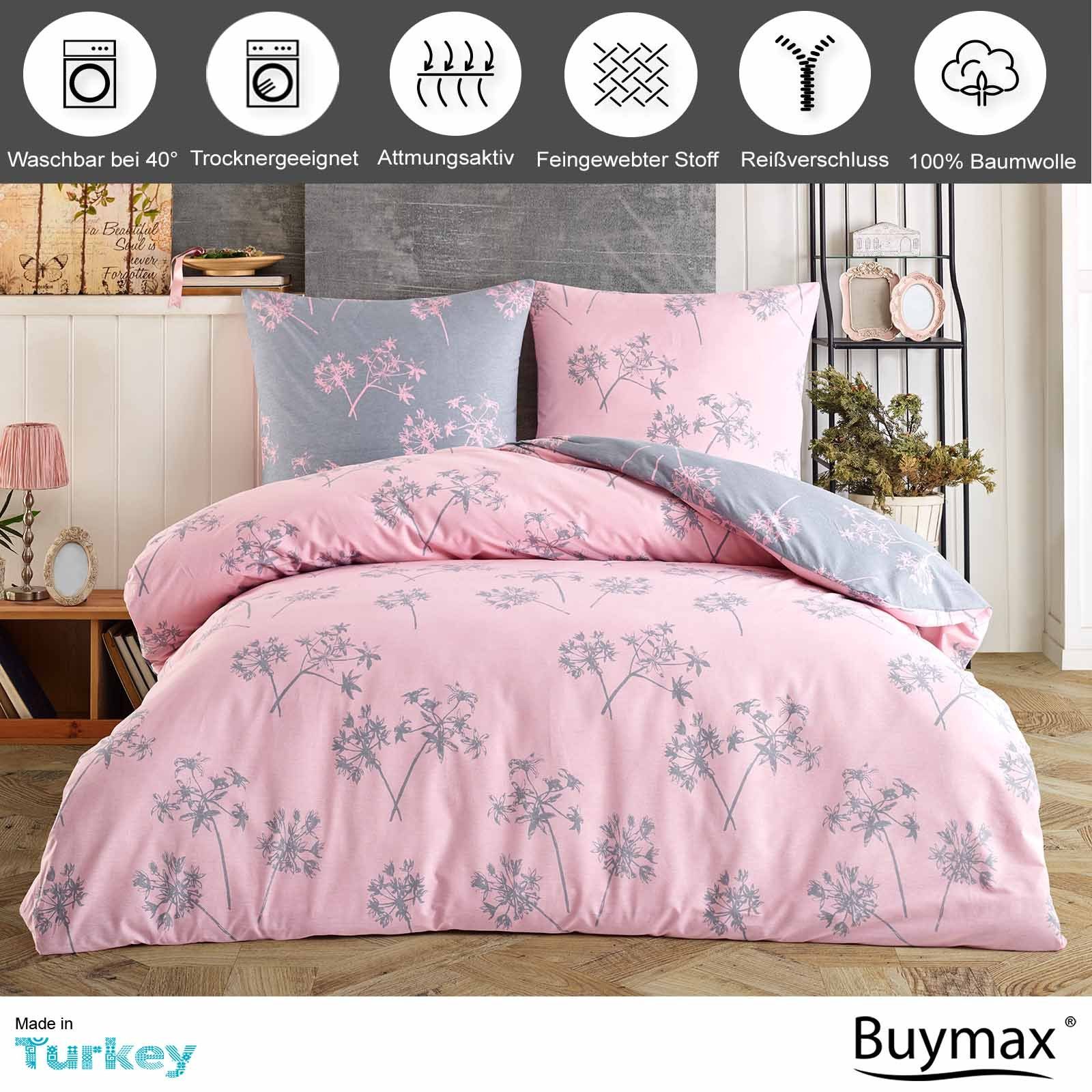 Buymax Bettwäsche Idil, Renforce: 100% Baumwolle, 2 teilig, 155x220 cm mit günstig online kaufen