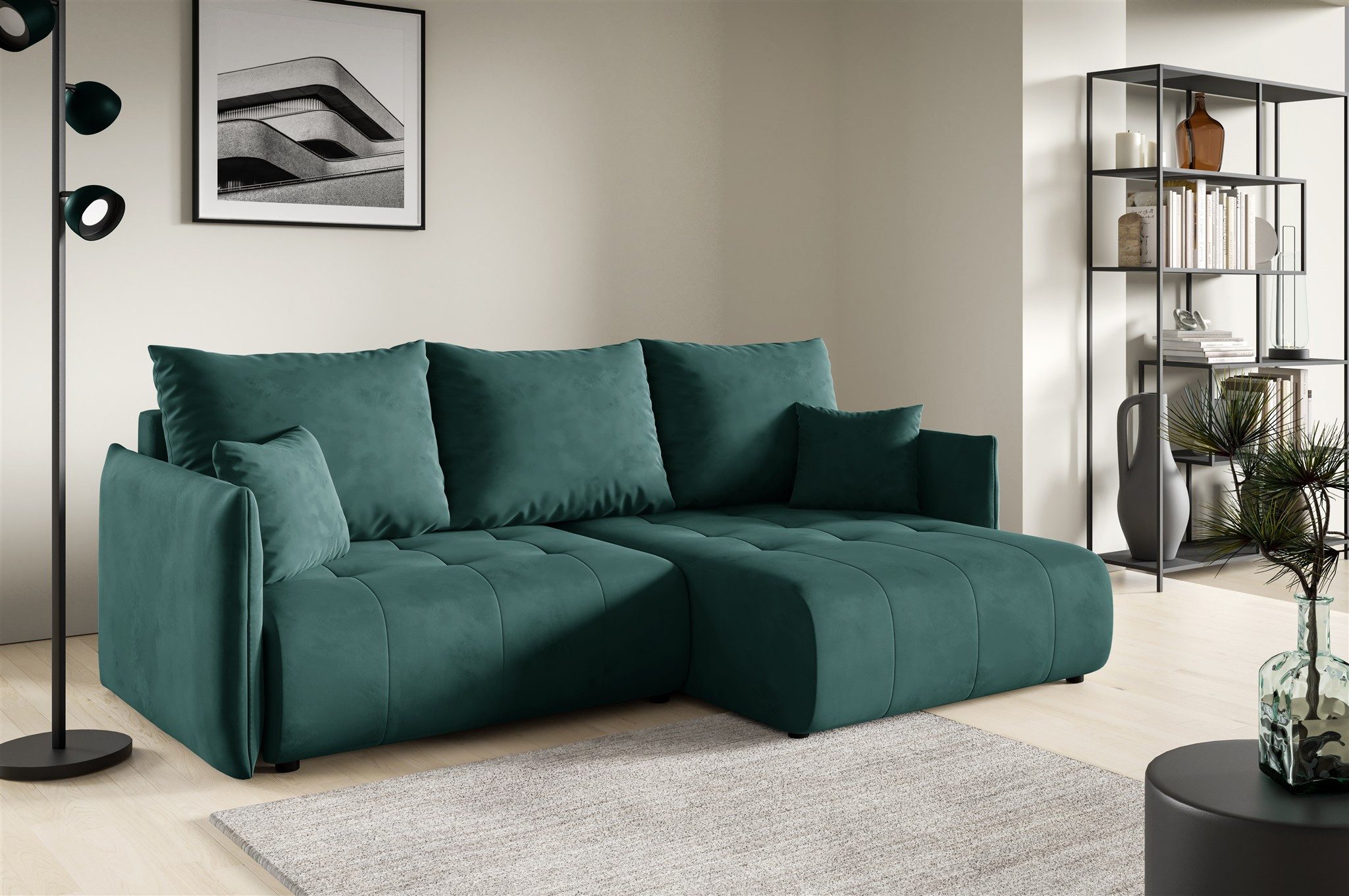 Fun Möbel Ecksofa Schlafsofa Sofa CANIO günstig online kaufen