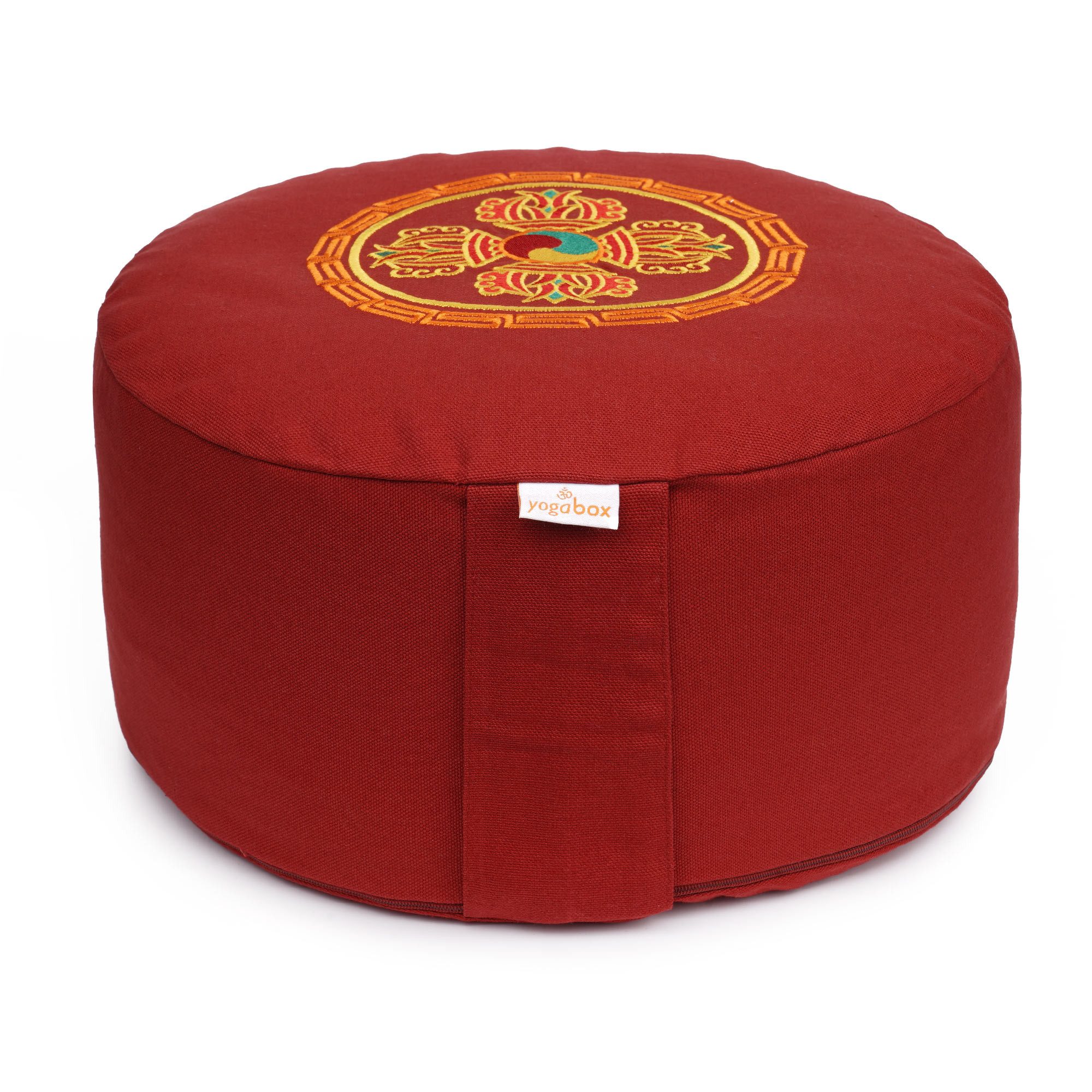 yogabox Yogakissen Meditationskissen Glückssitz® Doppeldorje, robust, anpassbare Füllmenge