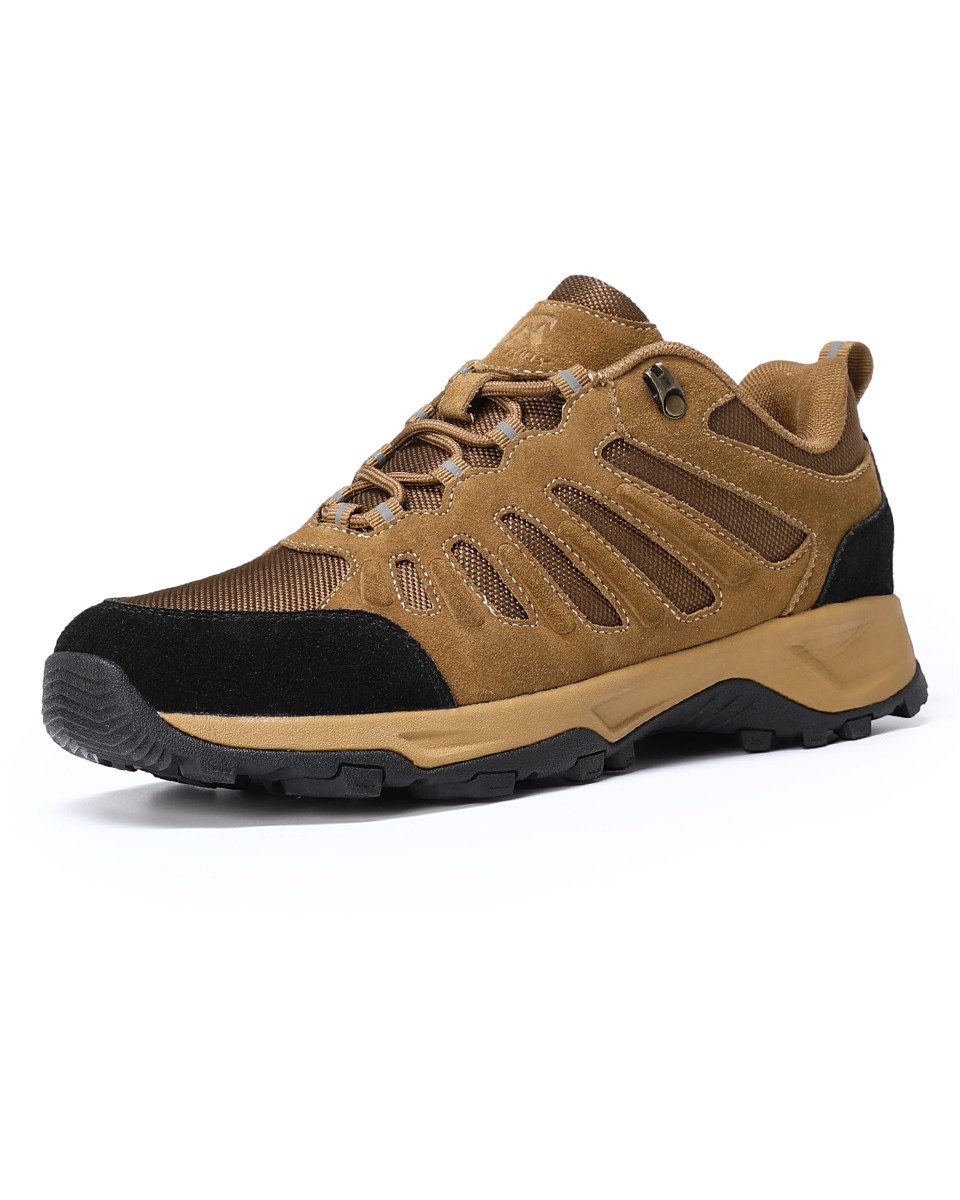 YOUTHUP Herren LOW Leichteer Sneaker Wanderschuh aus Seude
