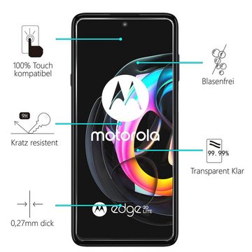 CoolGadget Schutzfolie Panzerfolie für Motorola Edge 20 Lite, (9H Härtegrad, 2x Schutzglas, 1xReinigungset), Displayfolie Schutzfolie 2 Stück für Motorola Edge 20 Lite Glas Folie