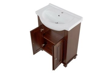 JVmoebel Waschtisch, Brauner Hochwertige Waschbecken Badezimmer Möbel 65cm