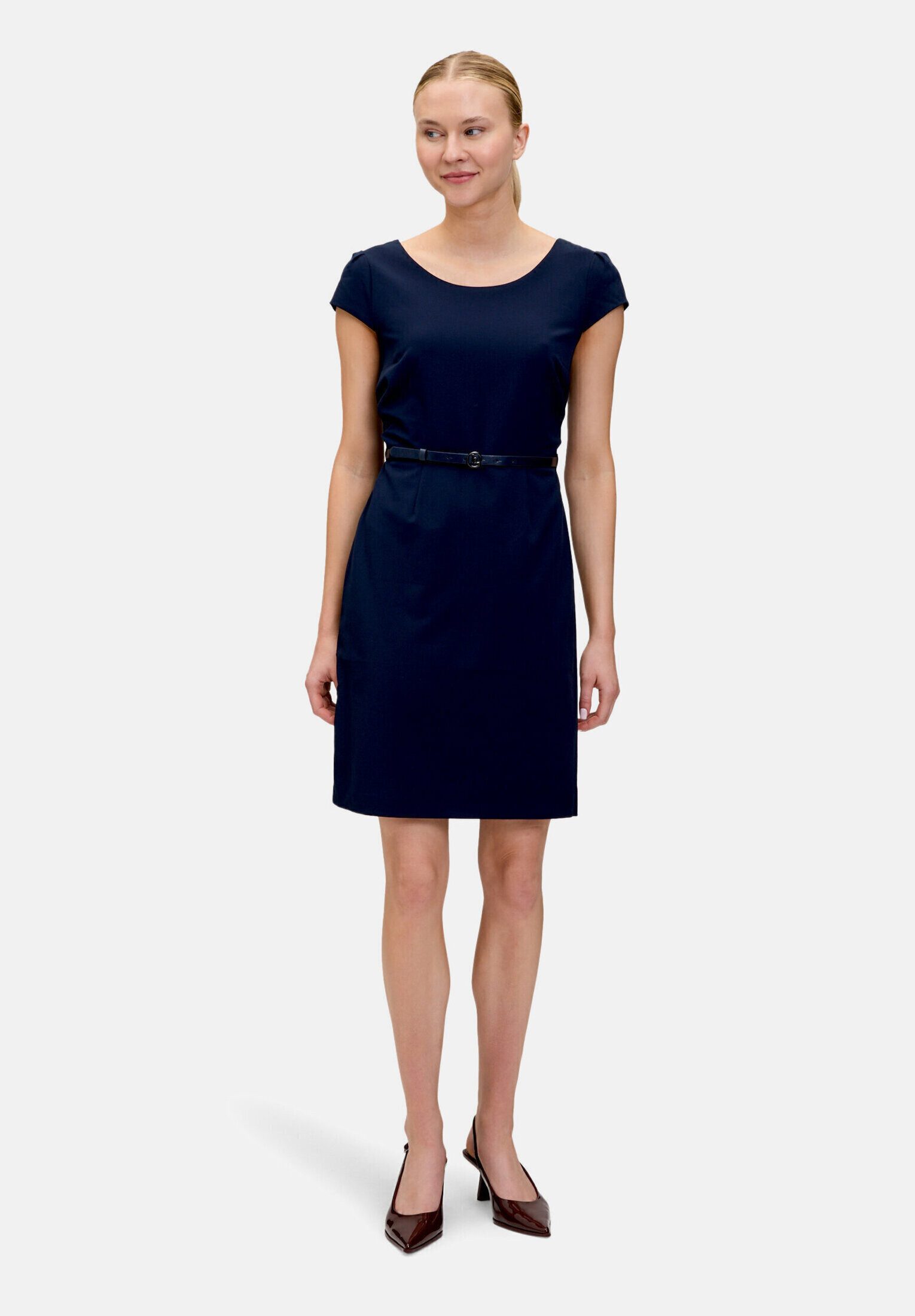 Betty&Co Etuikleid Damen mit Gürtel Gürtel