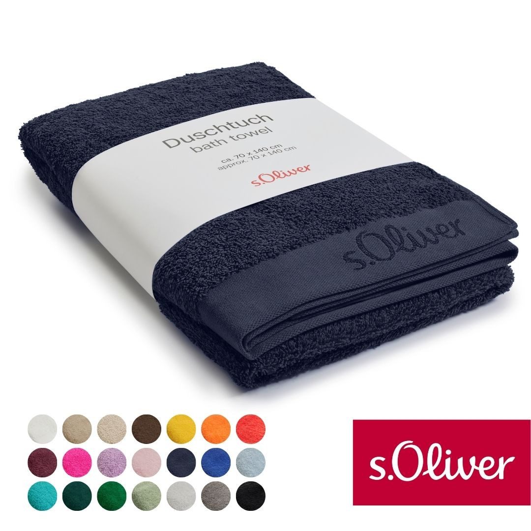 s.Oliver Duschtuch s.Oliver, Premium Qualität, 600 gr/m², auch als Sets erhältlich, Walkfrottier (1-St), große Farbauswahl, auch als Handtuch, Waschhandschuh, Gästetuch