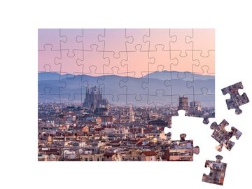 puzzleYOU Puzzle Basilika Sagrada Família, Barcelona, Spanien, 48 Puzzleteile, puzzleYOU-Kollektionen Europa