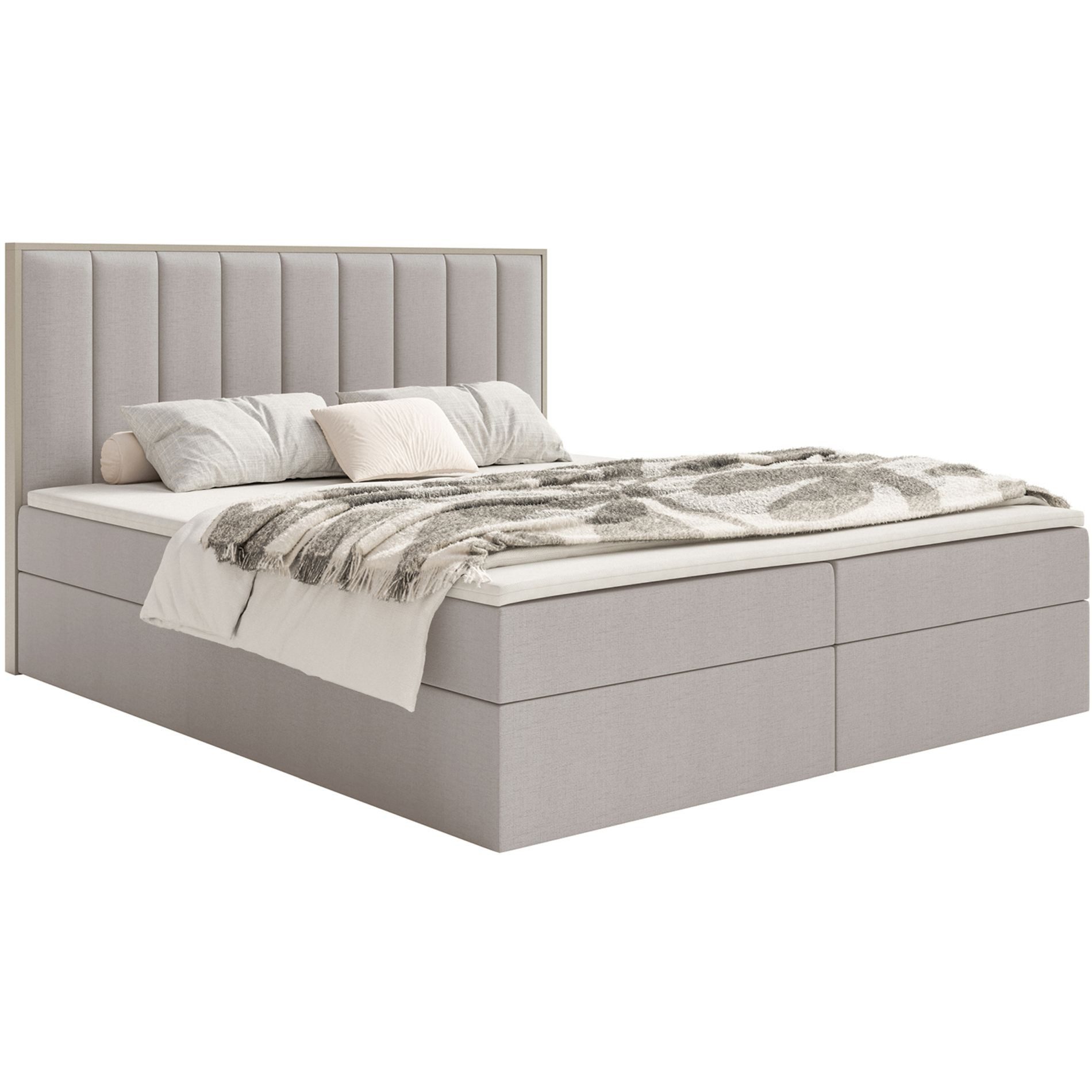 Selsey Boxbett TOGENTS, mit Bettkasten, Topper & Matratze, Chenille hydrophob