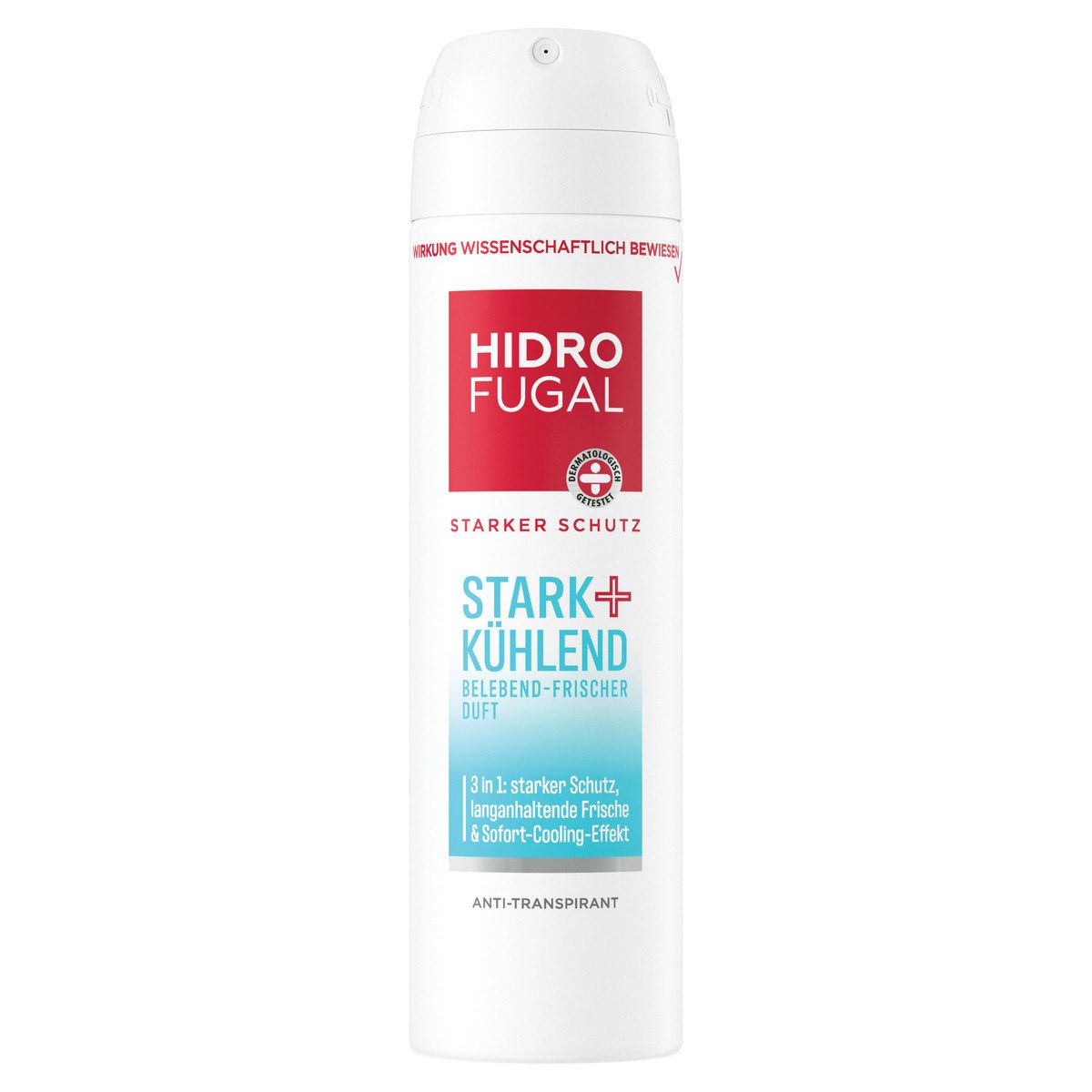 Hidrofugal Deo-Spray HIDROFUGAL Stark + Kühlend 4x 150 ml, Set, 4-tlg.