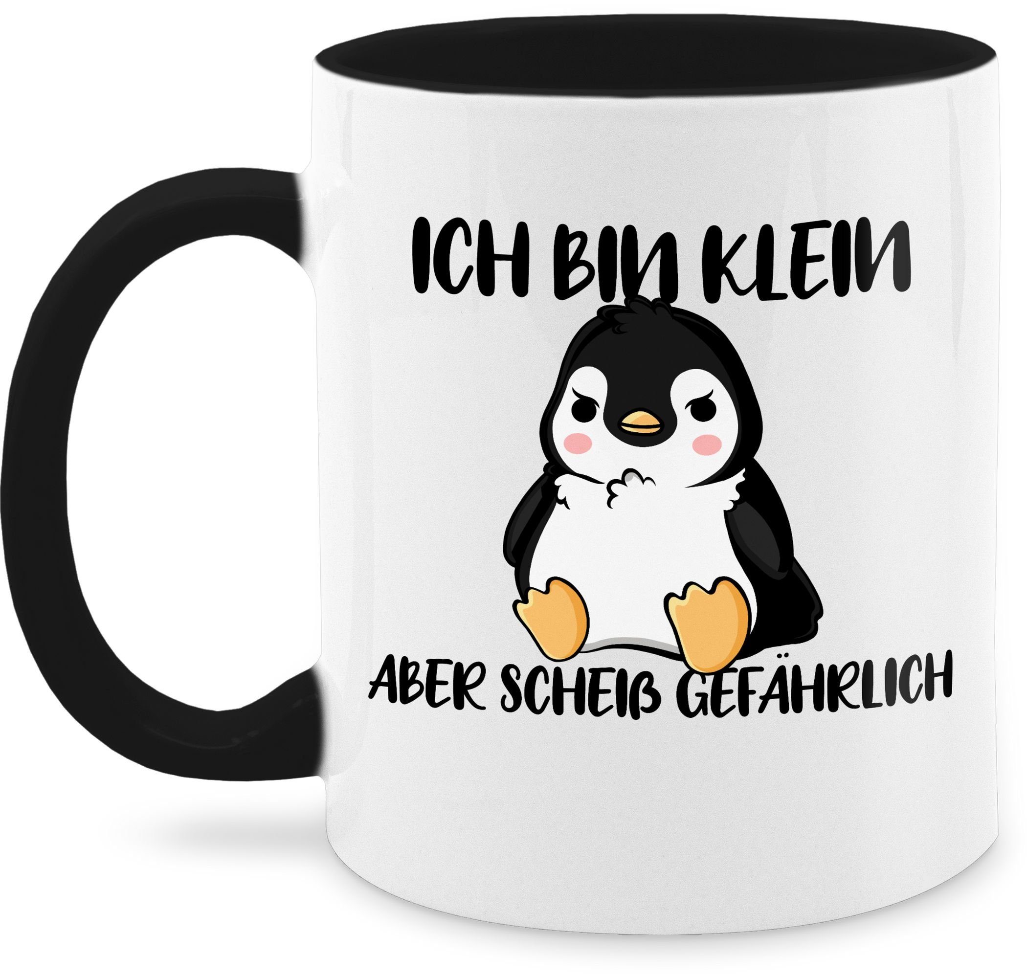 Shirtracer Tasse »Ich bin klein aber scheiß gefährlich Pinguin