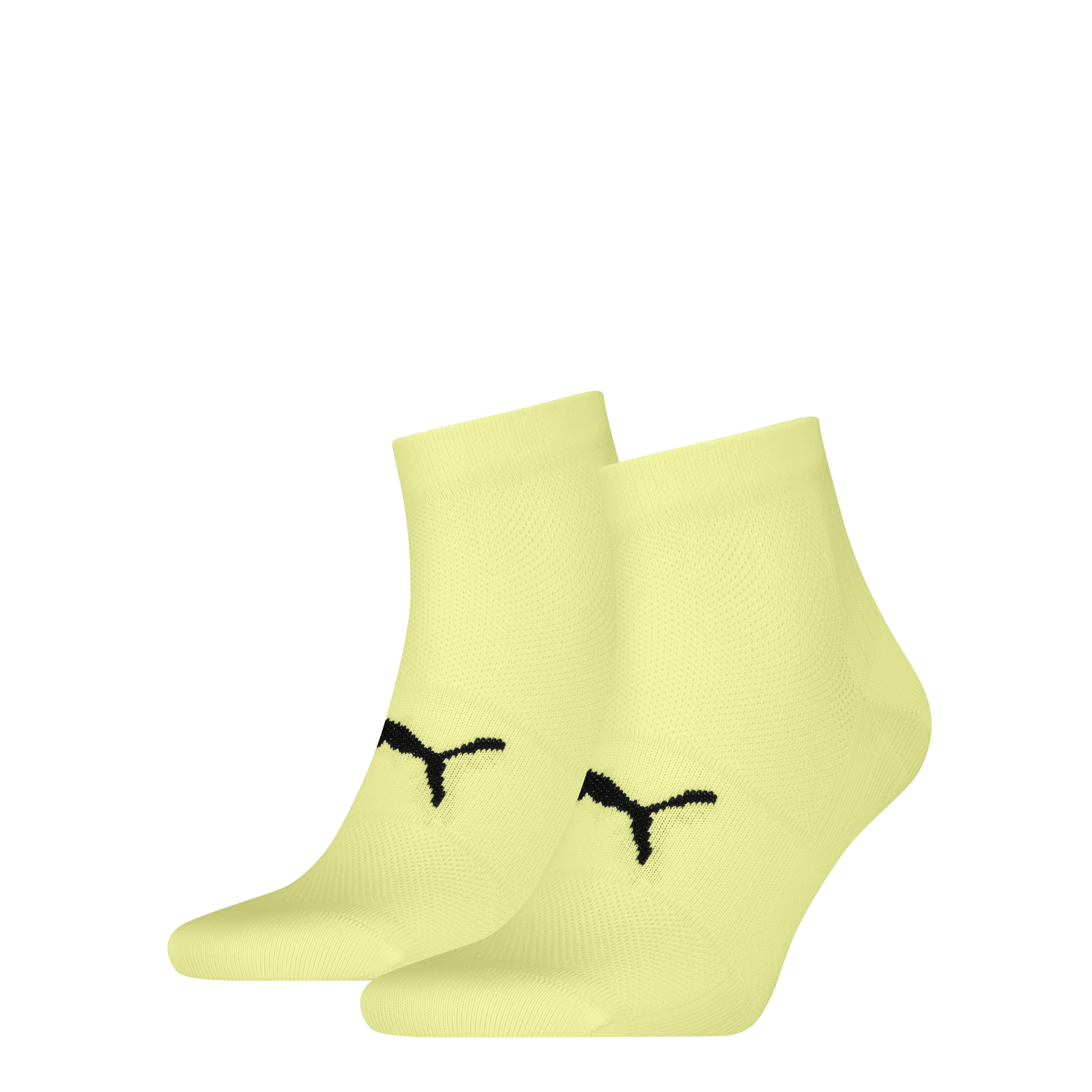 PUMA Kurzsocken PUMA UNISEX SPORT LIGHT QUARTER 2P (2 Paar) mit verstärktem Fersen- und Zehenbreich