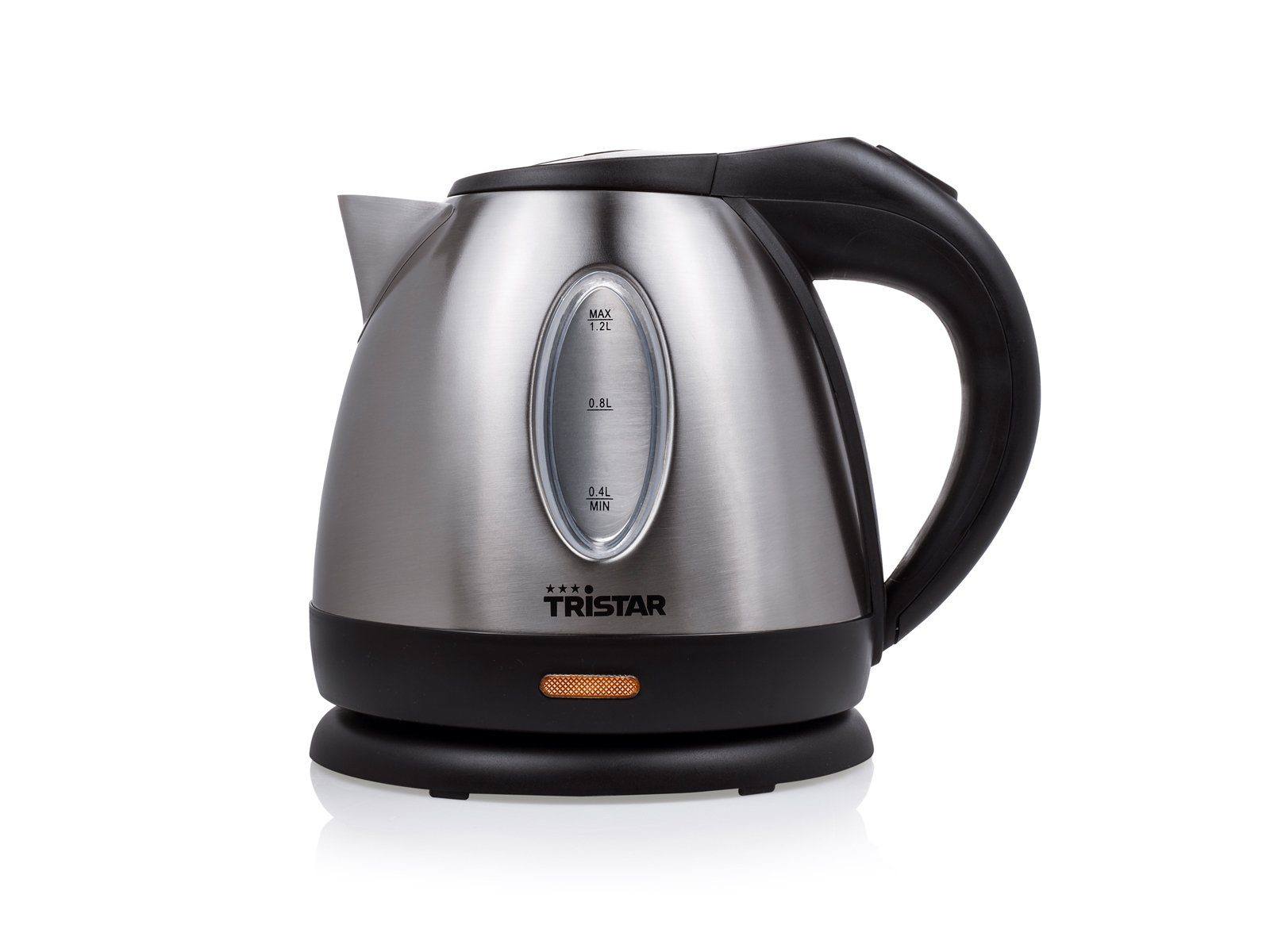 Tristar Wasserkocher, Tee 850 elektrischer leise 360°-Fuß Heißwasserbereiter kabelloser schnell, 1.2 l, W