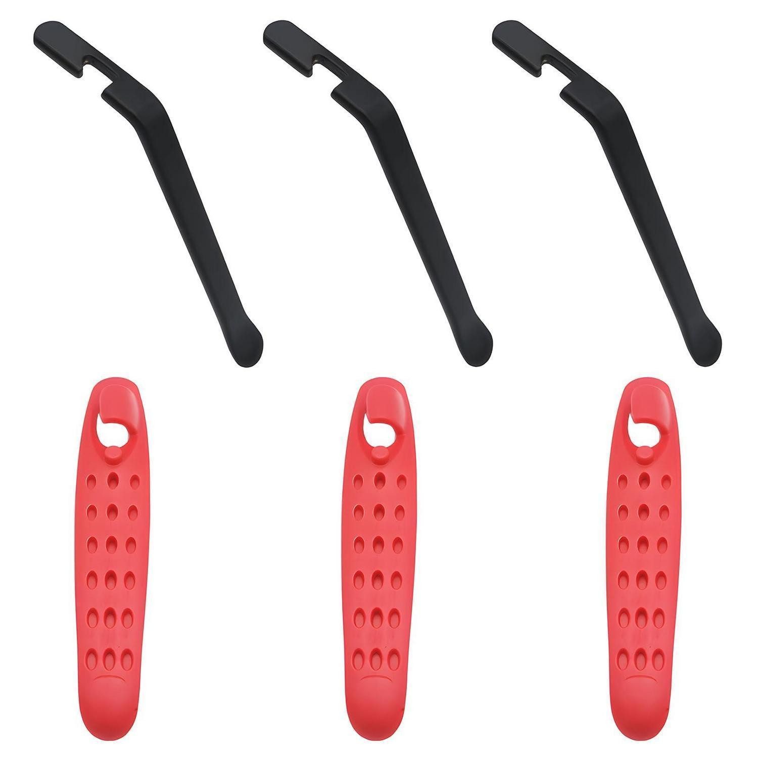 LuxusKollektion Fahrradreifenheber Fahrrad Reifenheber Set 6tlg Kohlenstoffstahl Nylon