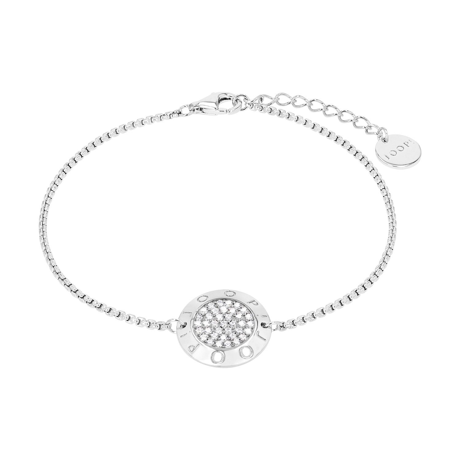 JOOP! Armband Kreis, 2039693, mit Zirkonia (synth)