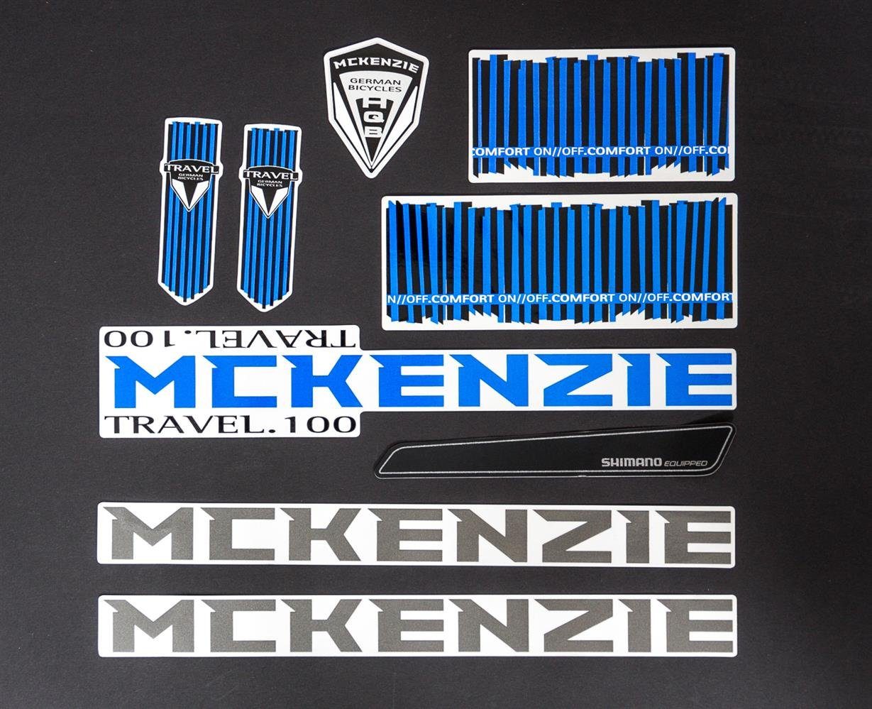 Non-Branded Fahrradrahmen Fahrrad Rahmen Наклейка Schriftzug Frame Sticker Set Decal blau grau