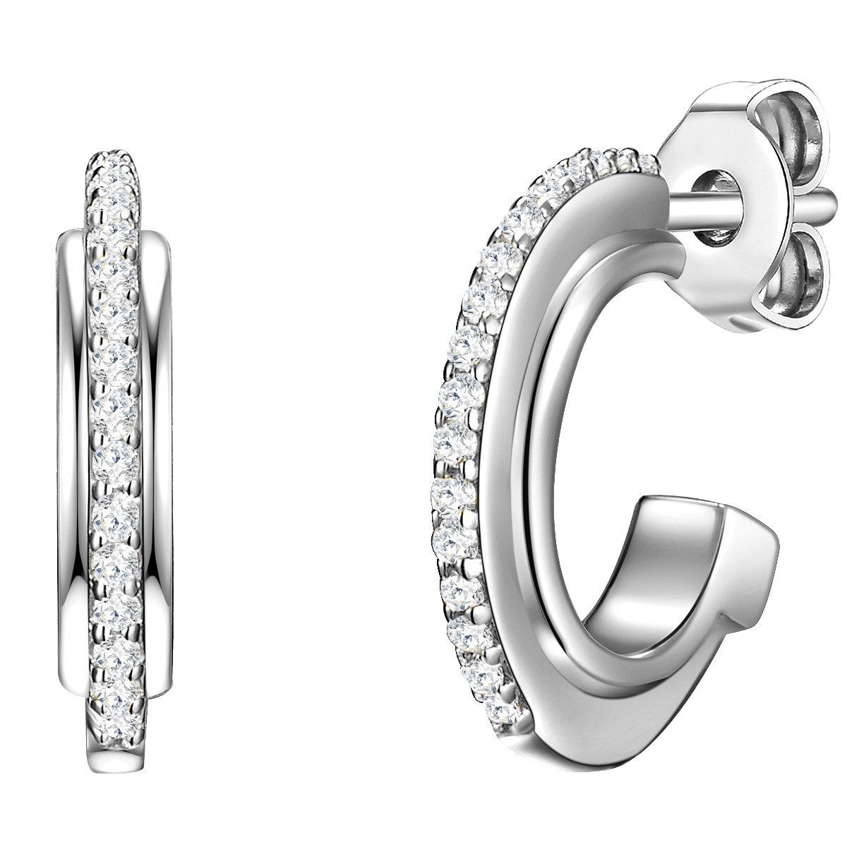 Glanzstücke München Paar Creolen Set: GSM1342 (2-tlg), Creolen Sterling Sil günstig online kaufen