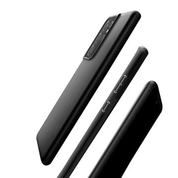 OLi Handyhülle Schwarze Silikon Hülle Kompatibel mit Samsung Galaxy S21 Ultra 6.8 Zoll, Weiches TPU Silikon