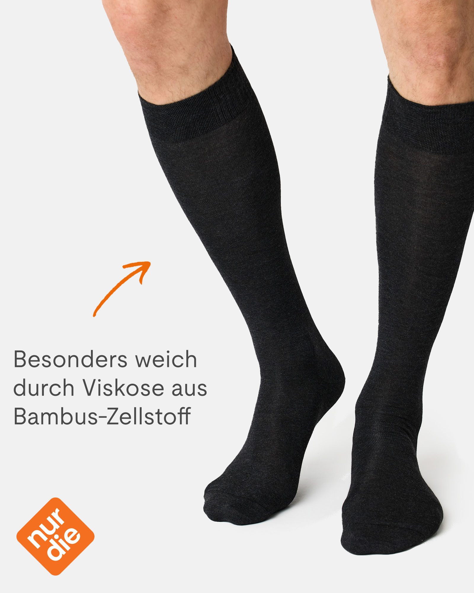Nur Die Kniestrümpfe Bambus Viskose Kniesocken (6-Paar) Männer Multipack Me günstig online kaufen