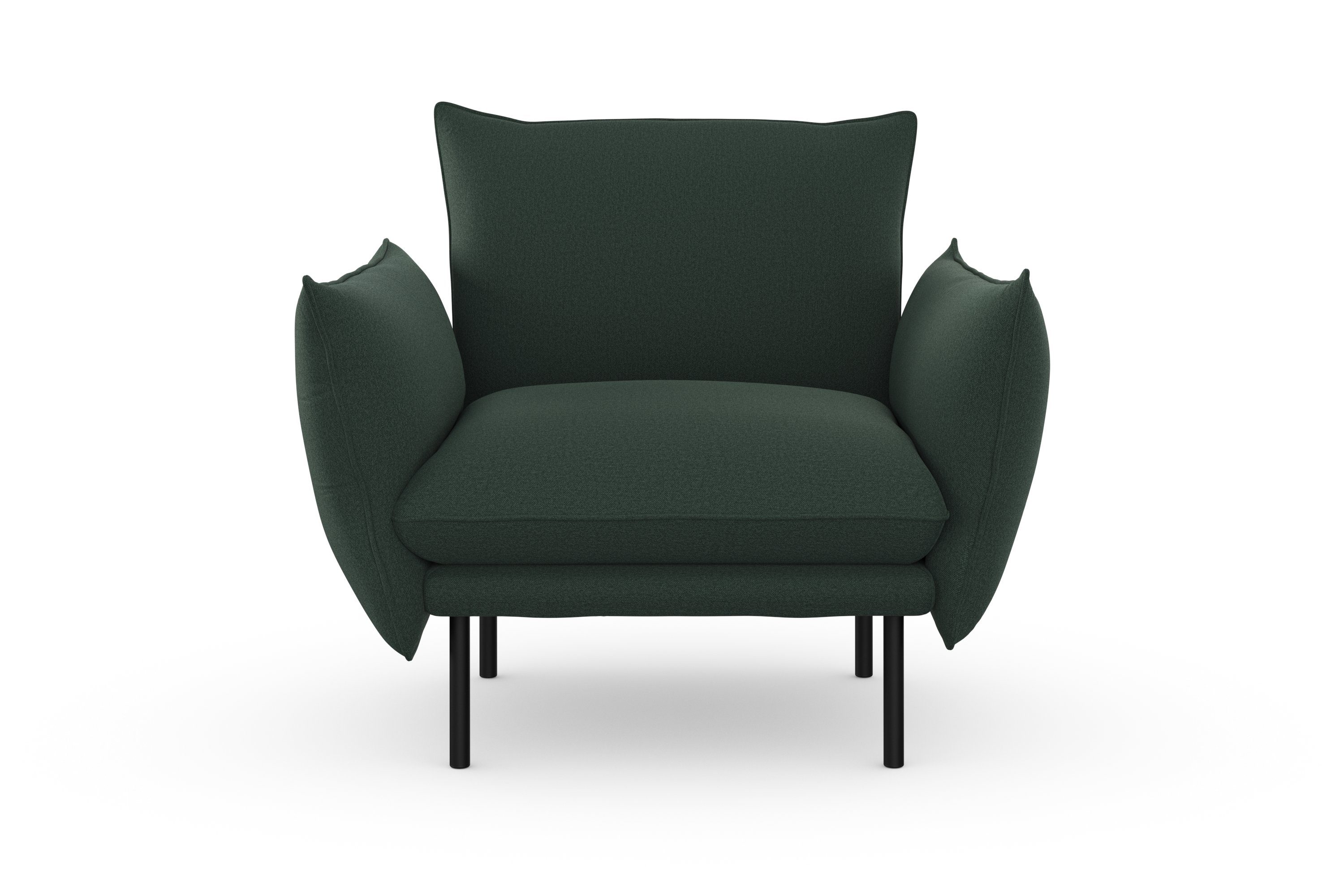 OTTO home Sessel Stine Cocktailsessel, Besonderes Design durch Kissenoptik und Keder