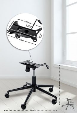 CLP Schreibtischstuhl Ersatz-Gestell für Bürostühle, mit Wippfunktion und höhenverstellbar