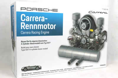Franzis Modellbausatz Porsche Carrera Rennmotor, 4-Zylinder Boxermodell vom Typ 547, 1:3