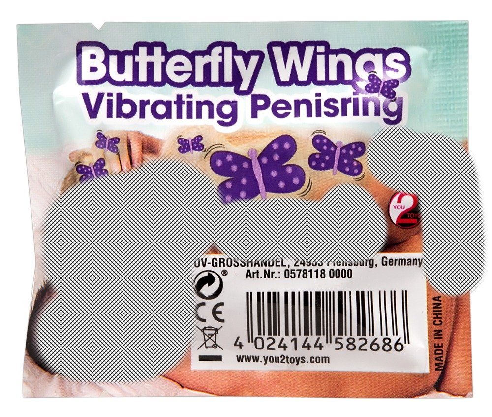 You2Toys Vibro-Penisring You2Toys-Grosso Exklusiv Butterfly Wings Cockring Vibr