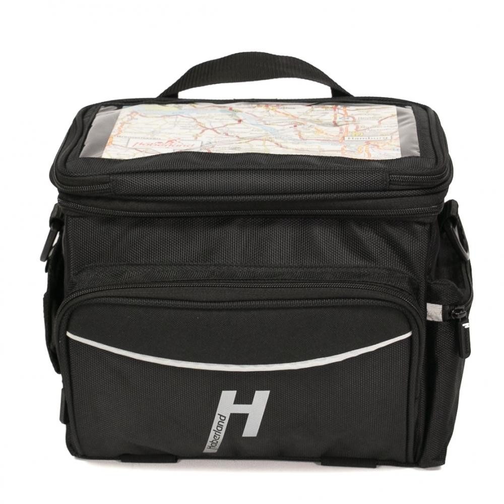 Haberland Fahrradtasche Haberland Lenkertasche 10l Max Plus schwarz - vielseitige Lenkertasche