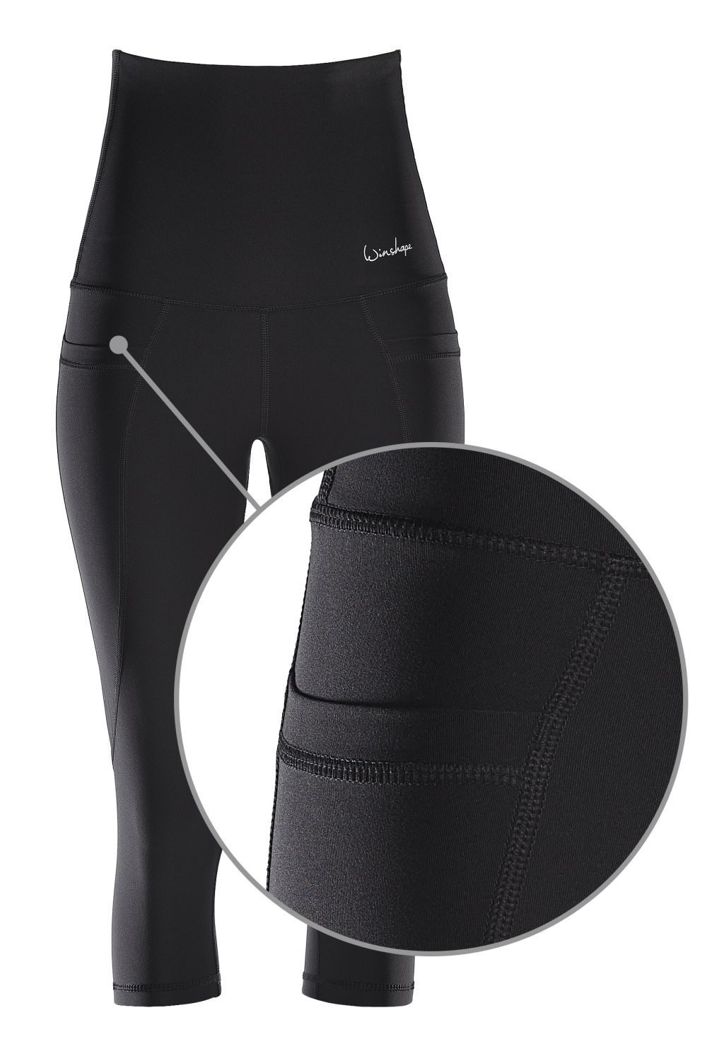 Winshape Leggings Functional Power Shape ¾-Tights HWL214 High Waist mit praktischen Taschen – Bild 2 von 5