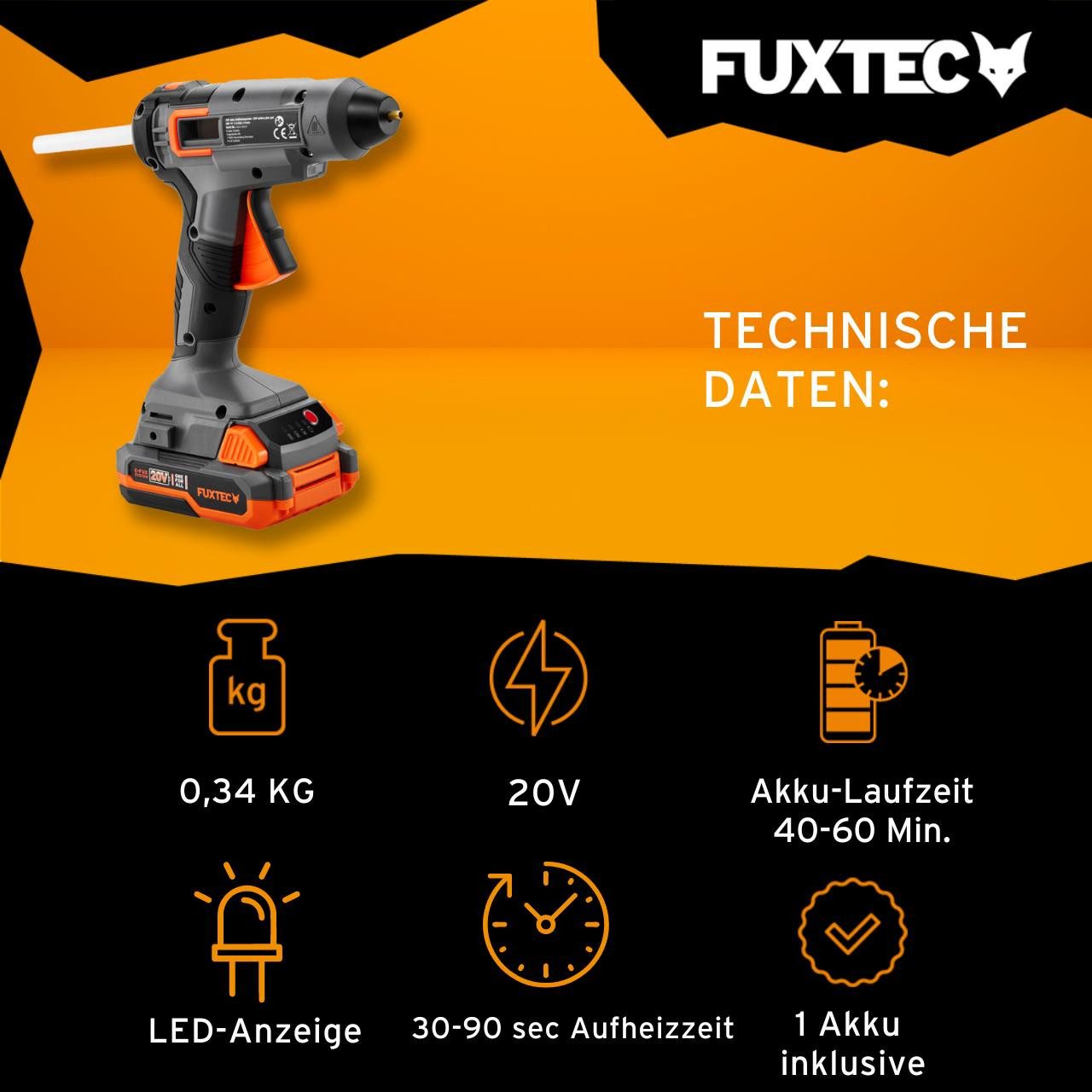 Thumbnail - FUXTEC Heißklebepistole FX-E1GG20SET