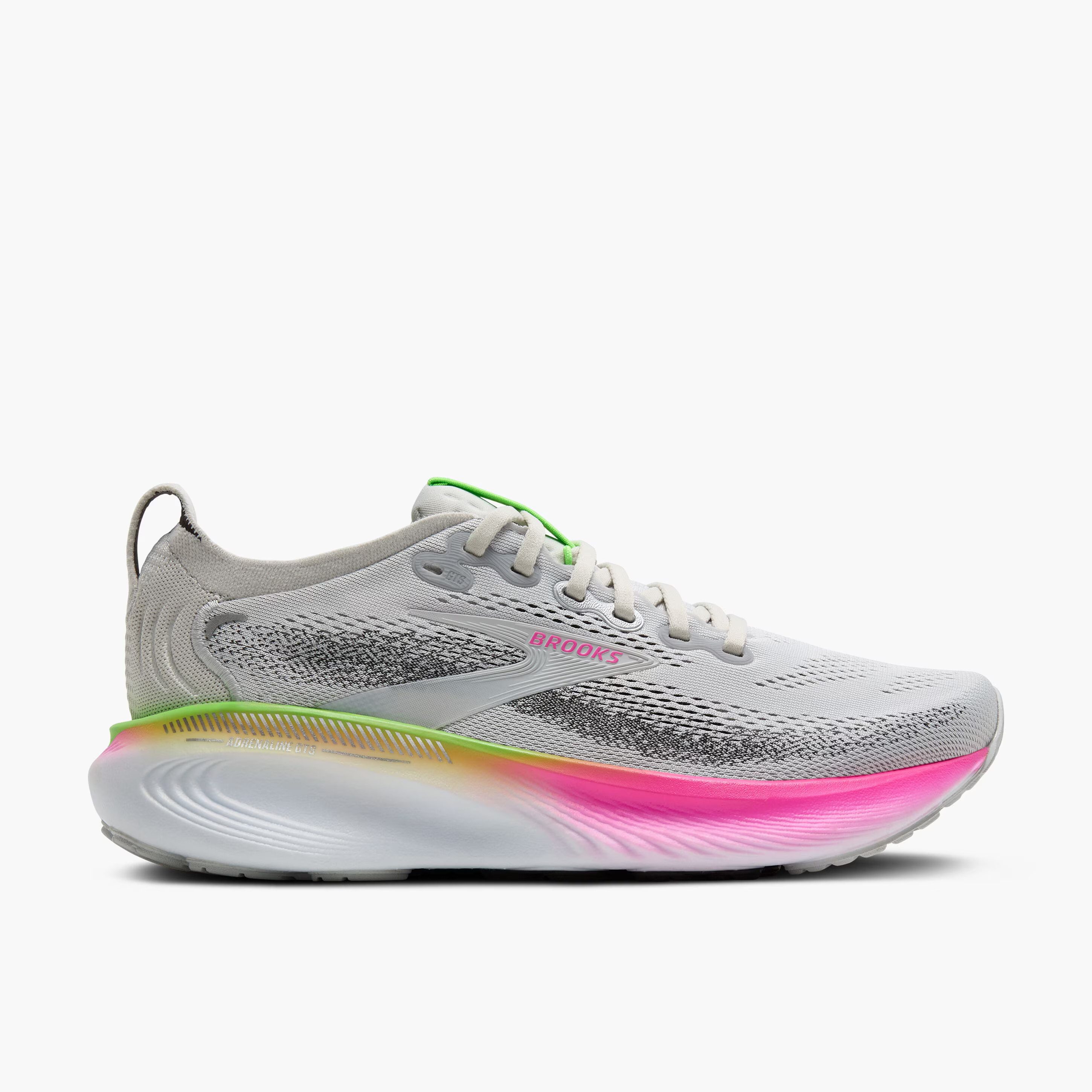 Brooks Adrenaline GTS 25 - Damen Laufschuh - Oyster/Pink/Green Laufschuh günstig online kaufen