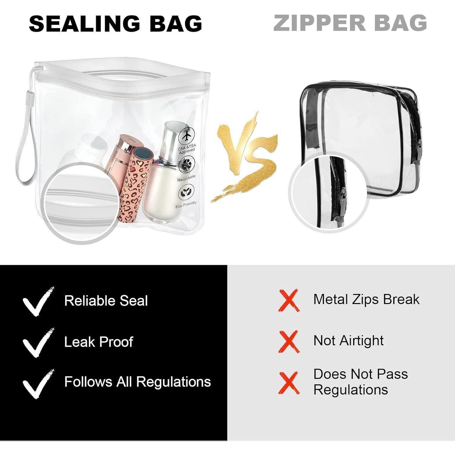 LuxusKollektion Liquidtasche Transparente 1L Flugzeug Flüssigkeitsbeutel 20x20cm Kulturbeutel