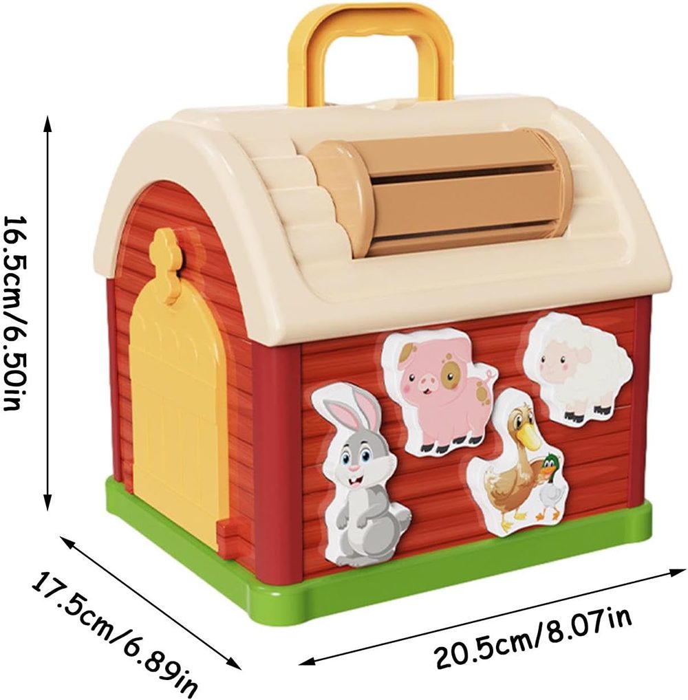 CLTYQ Lernspielzeug Montessori Spielzeug ab 1 2 3 Jahr,Holz Bauernhof Stape günstig online kaufen