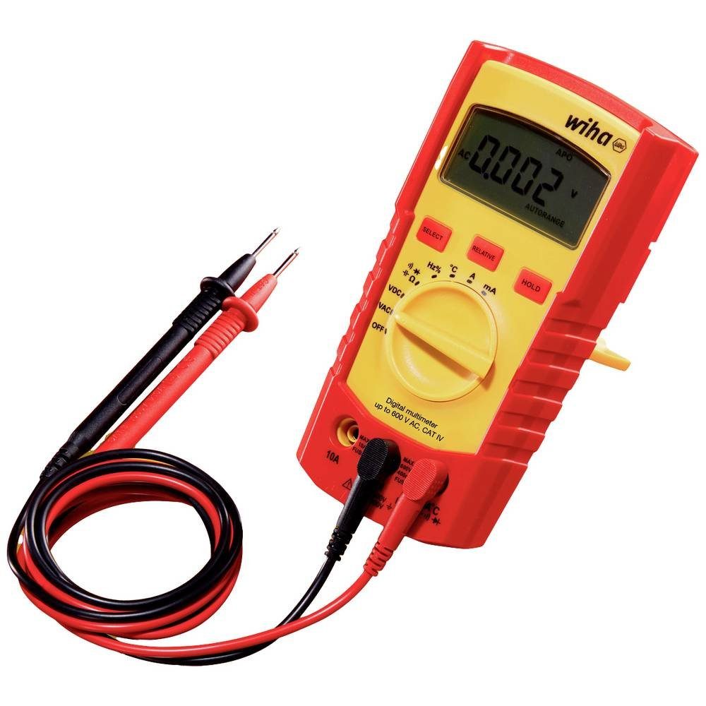 Wiha Multimeter (ohne IV AC, Zertifikat) 600 Multimeter V Digitales Werksstandard CAT bis inkl