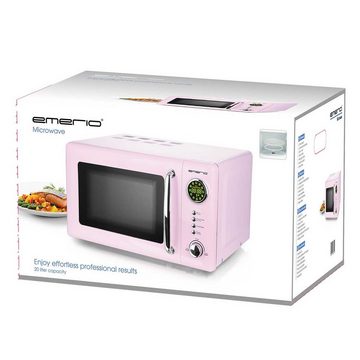 Emerio Mikrowelle Retro Design MW-112141.1 rosa/pink, Strom
