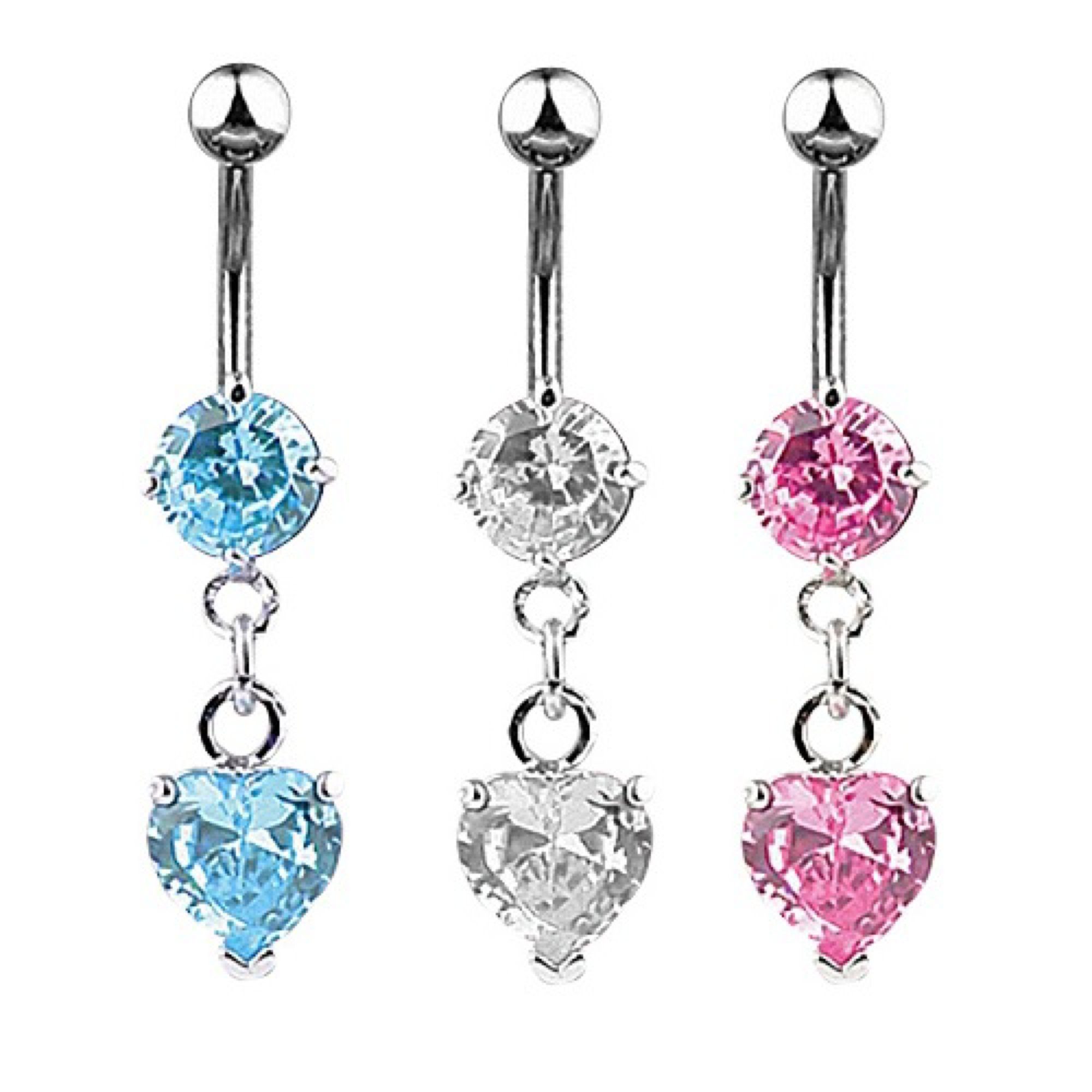 Taffstyle Bauchnabelpiercing Bauch Piercing Chirurgenstahl Kristall günstig online kaufen