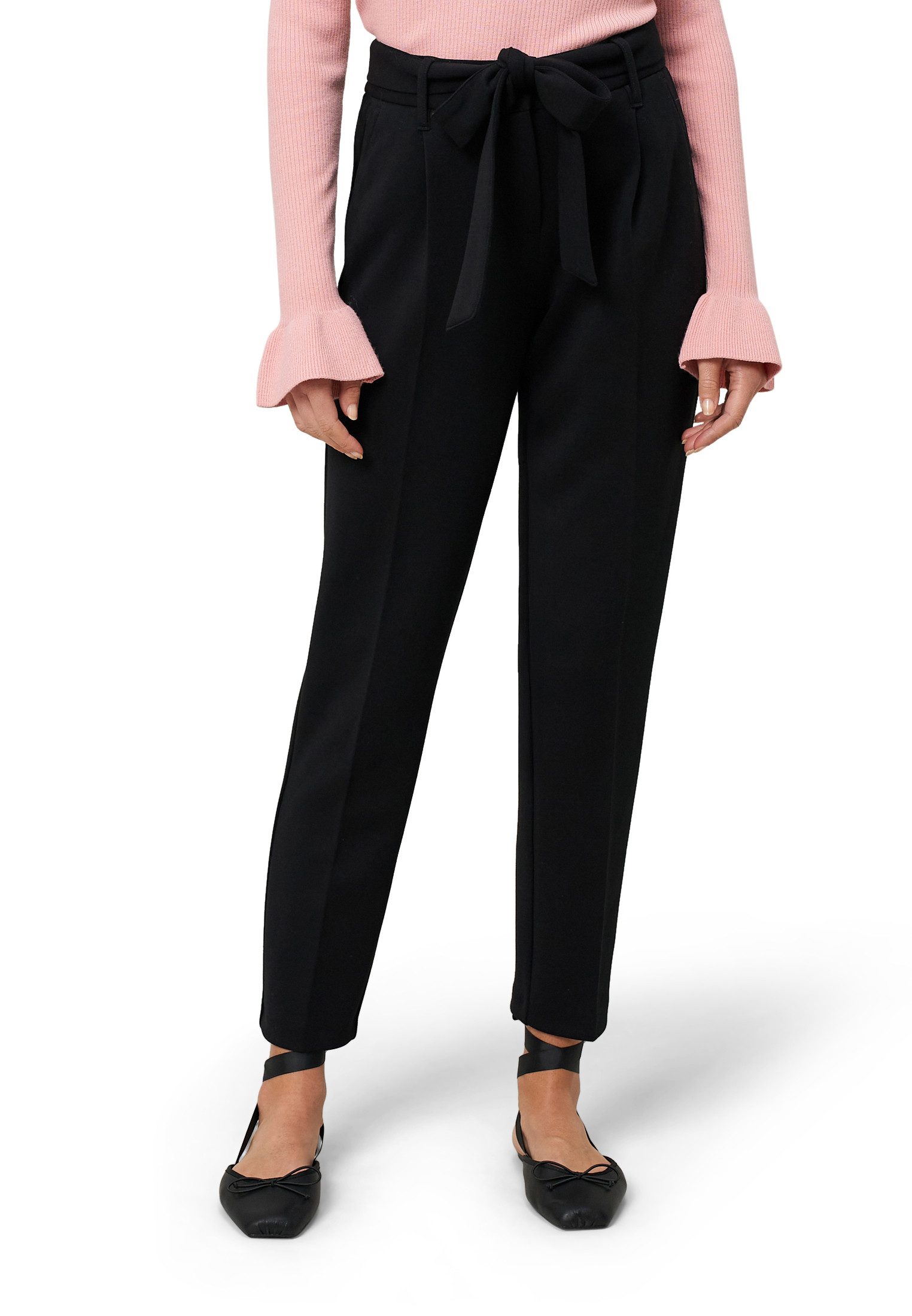 Zero Stoffhose Damen Stoffhose mit Bindegürtel 28 Inch weiteres Detail