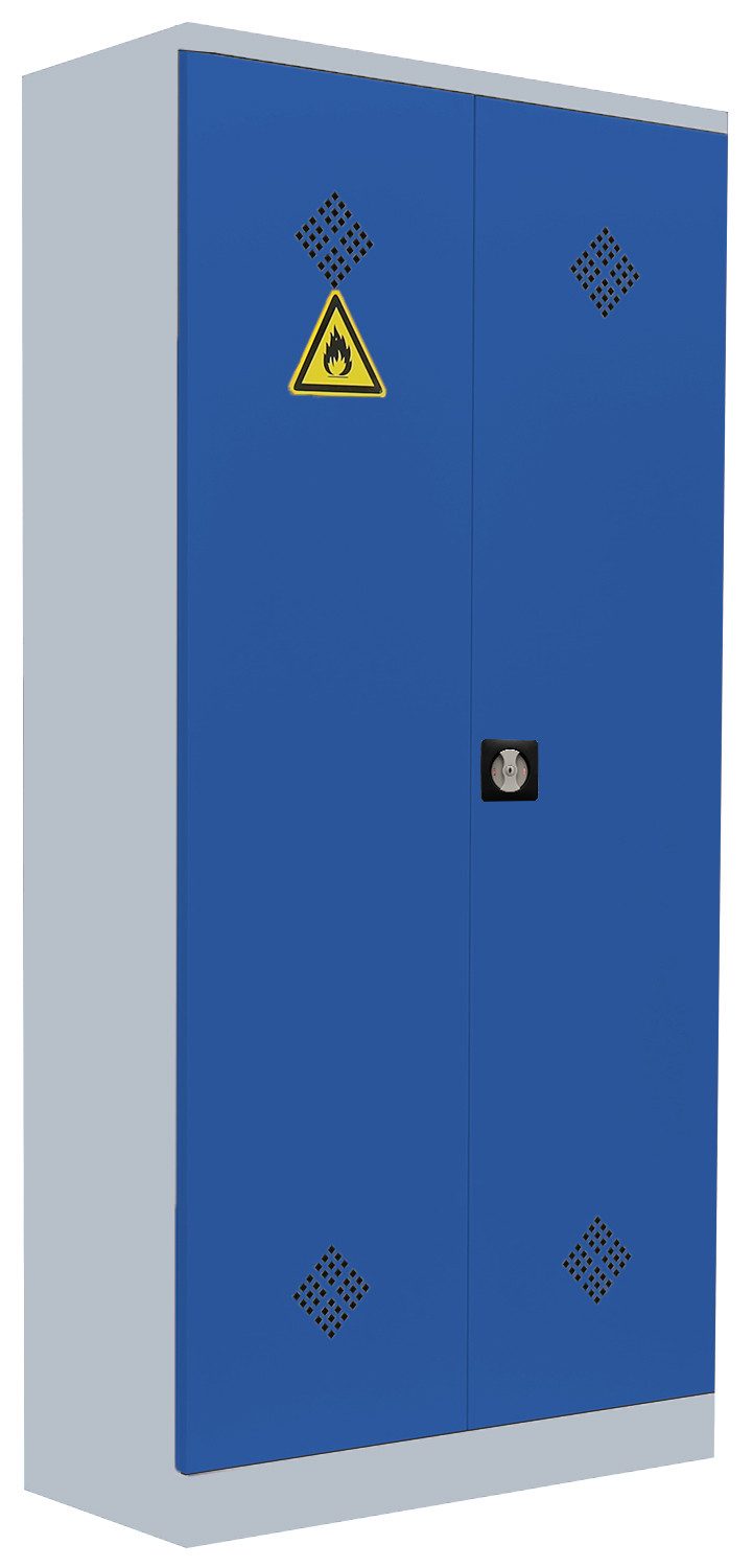 Steelboxx Mehrzweckschrank Umweltschrank Gefahrstoffschrank Spritzmittelspind 195x91,6x42,2cm (1-St) Komplett verschweißt und montiert - keine Montage erforderlich