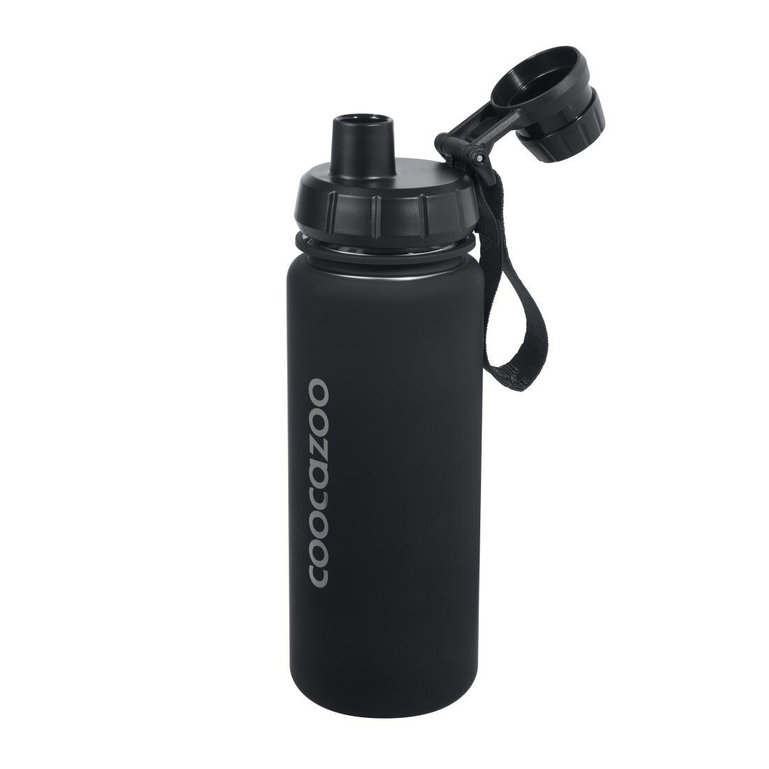 coocazoo Schulrucksack schwarz, 3-tlg, Heftbox, Trinkflasche COLOUR UP- (3-tlg)