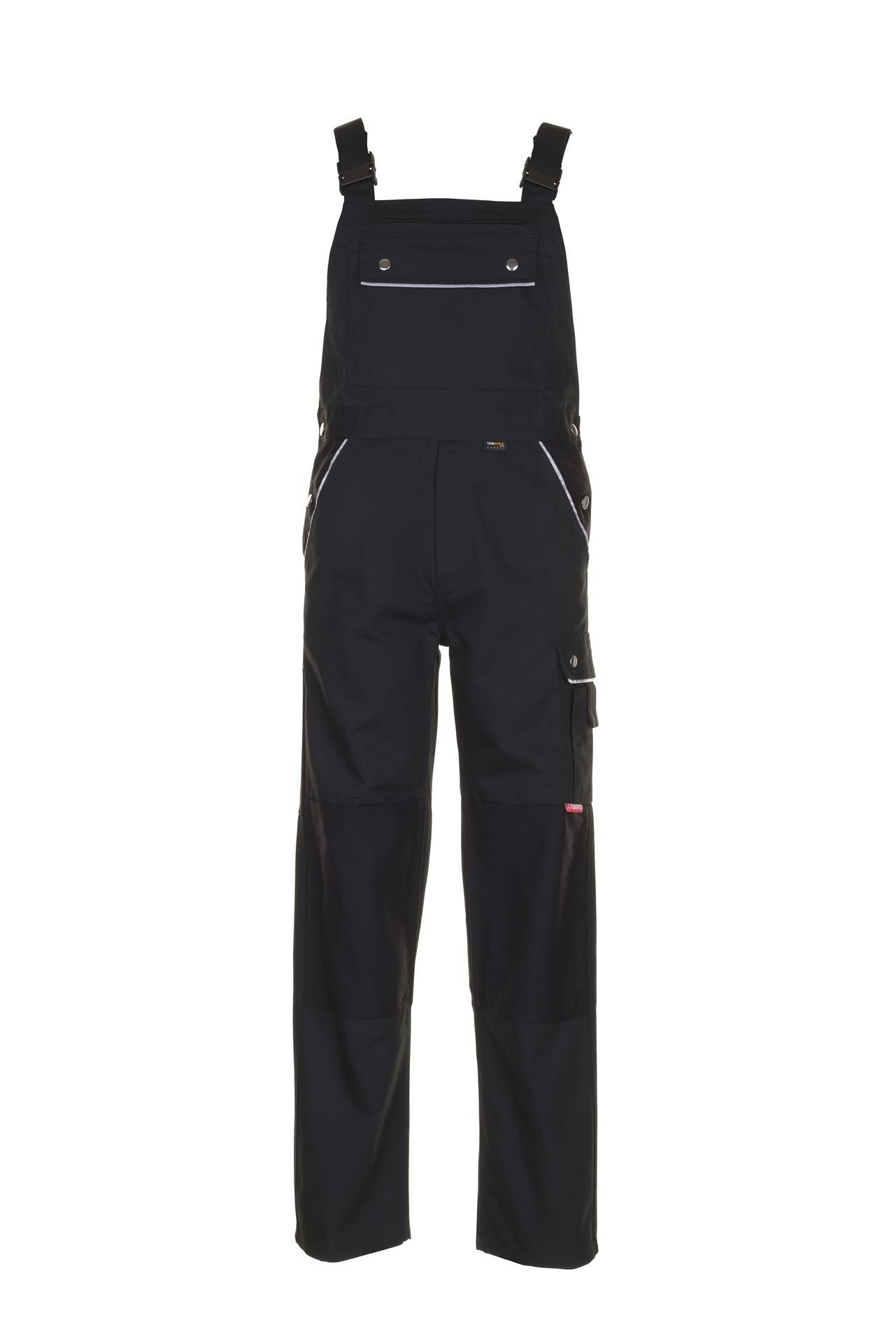 Planam Arbeitslatzhose PLANAM Herren Latzhose CANVAS-320 Reflex CORDURA® Schwarz