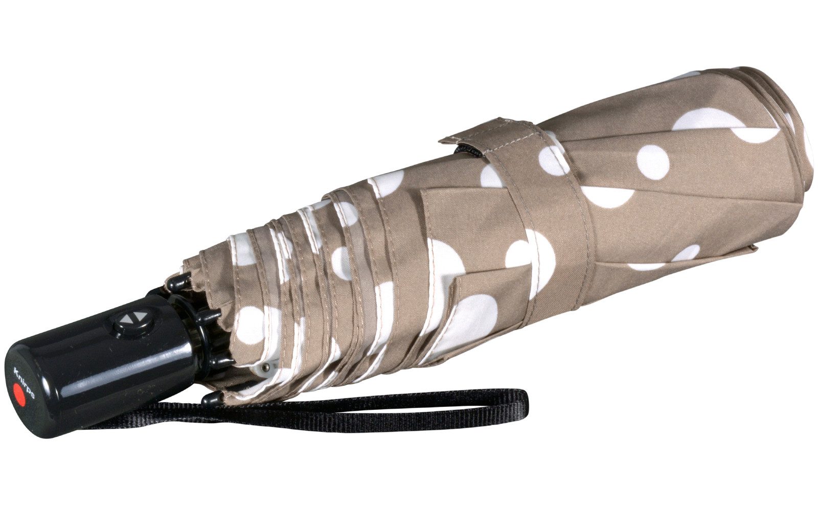 Knirps® Taschenregenschirm Slim Duomatic mit Auf-Zu-Automatik - Dots, immer mit dabei, passt in jede Tasche