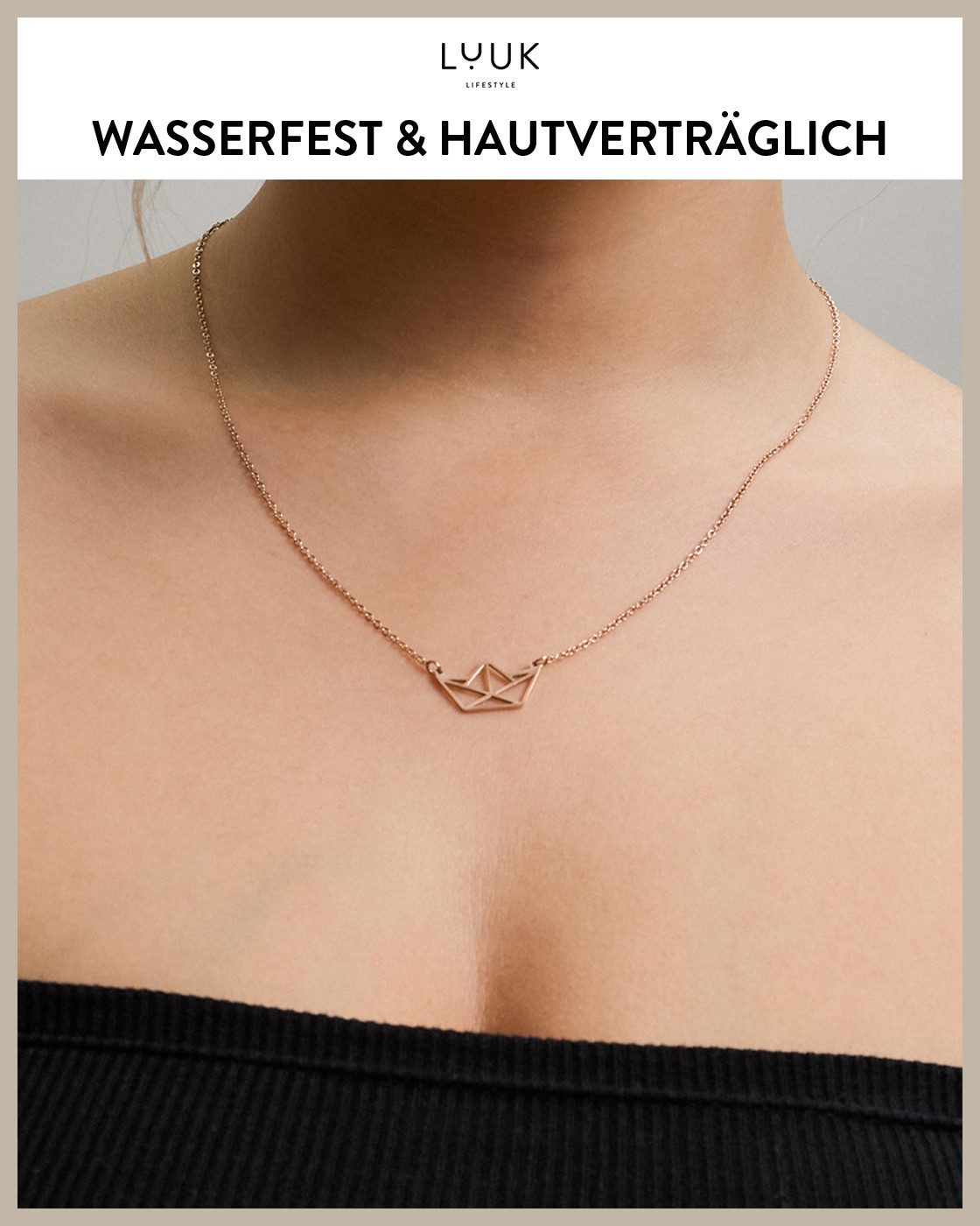 LUUK LIFESTYLE Kette mit Anhänger Schiff, günstig online kaufen